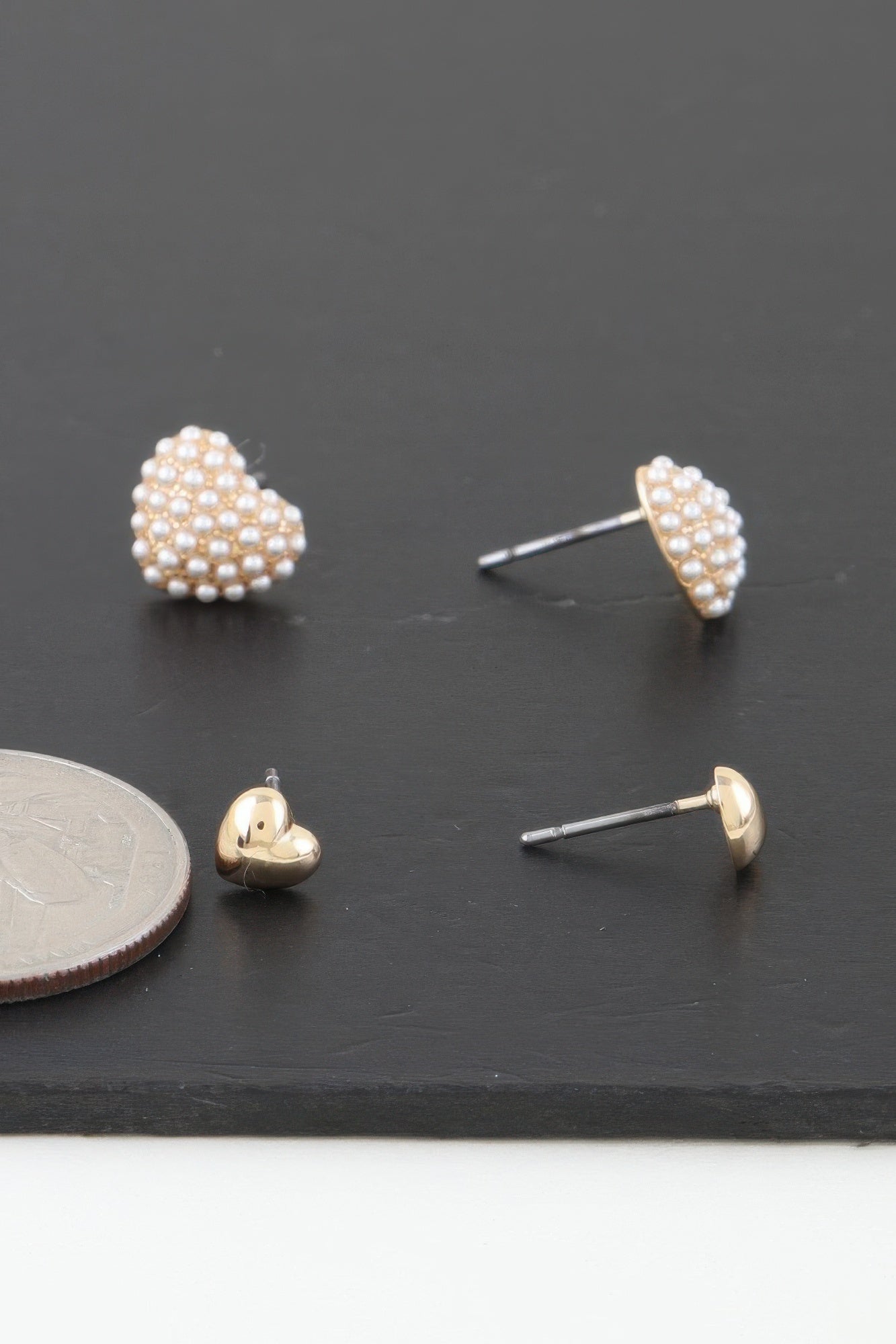 Twin Hearts Stud Earrings product image