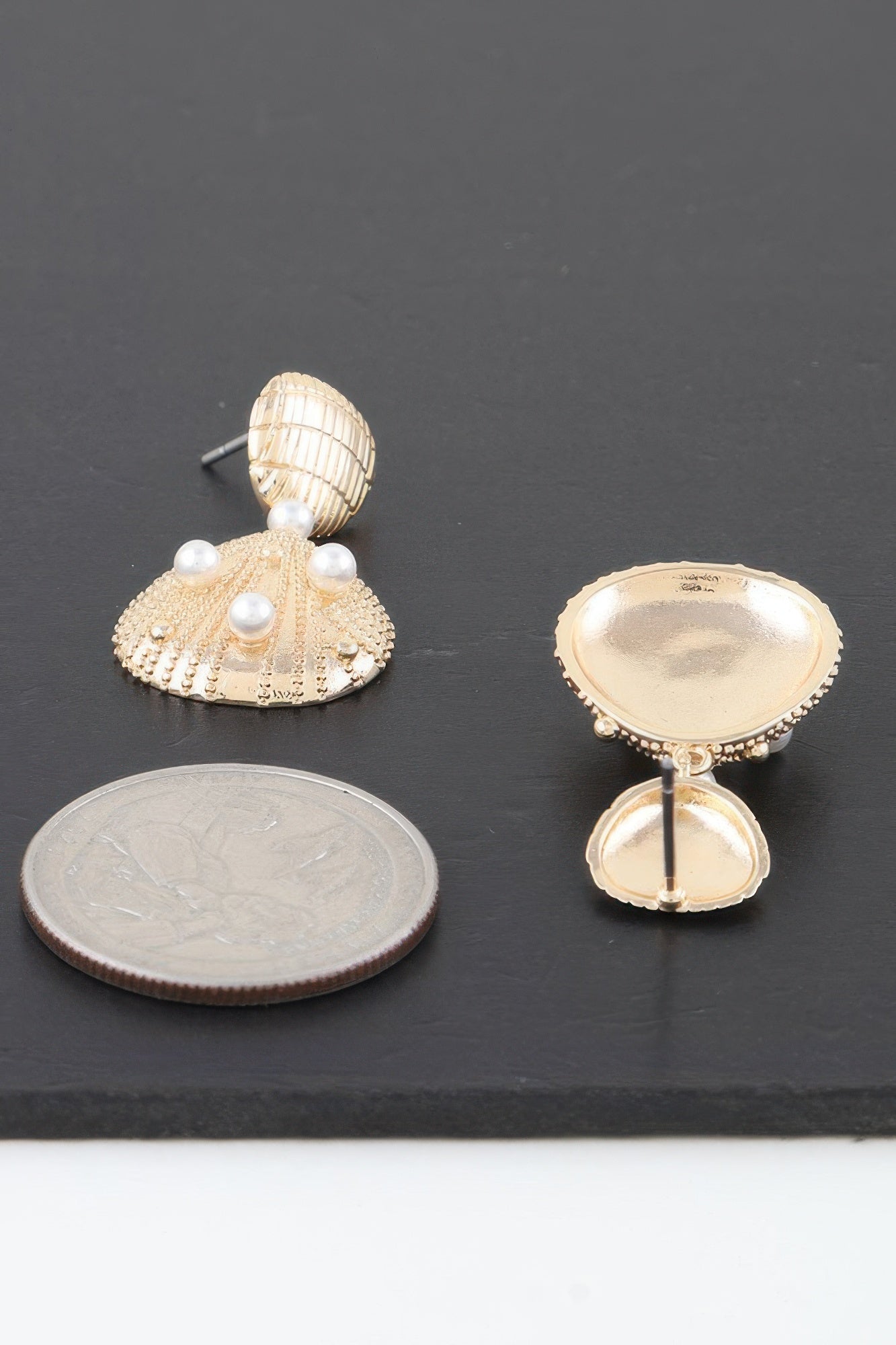 Pearled Seashell Drop Earrings product image