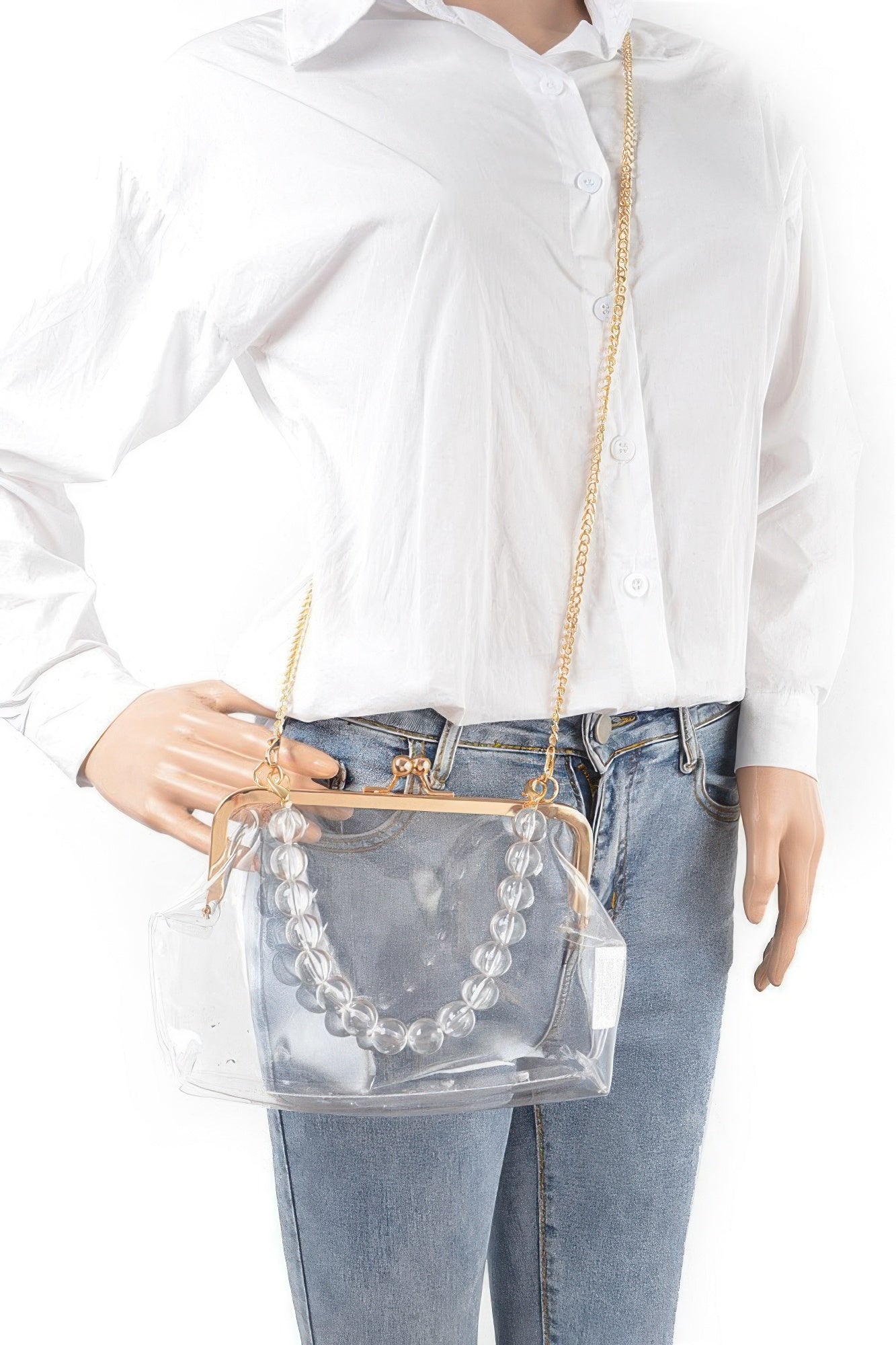 Vintage Clasp Pvc Clutch product image