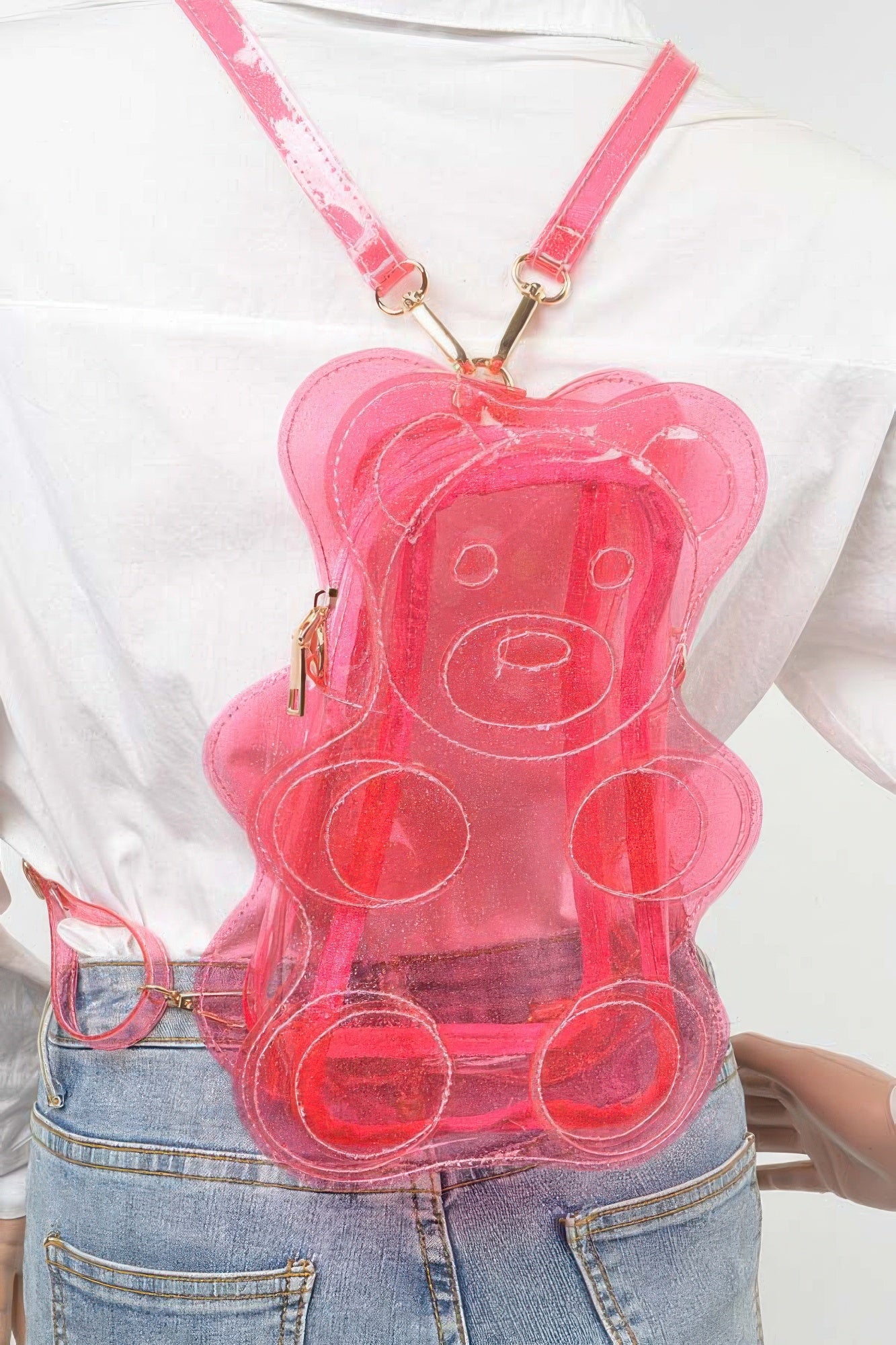 Transparent Teddy Bear Backpack product image