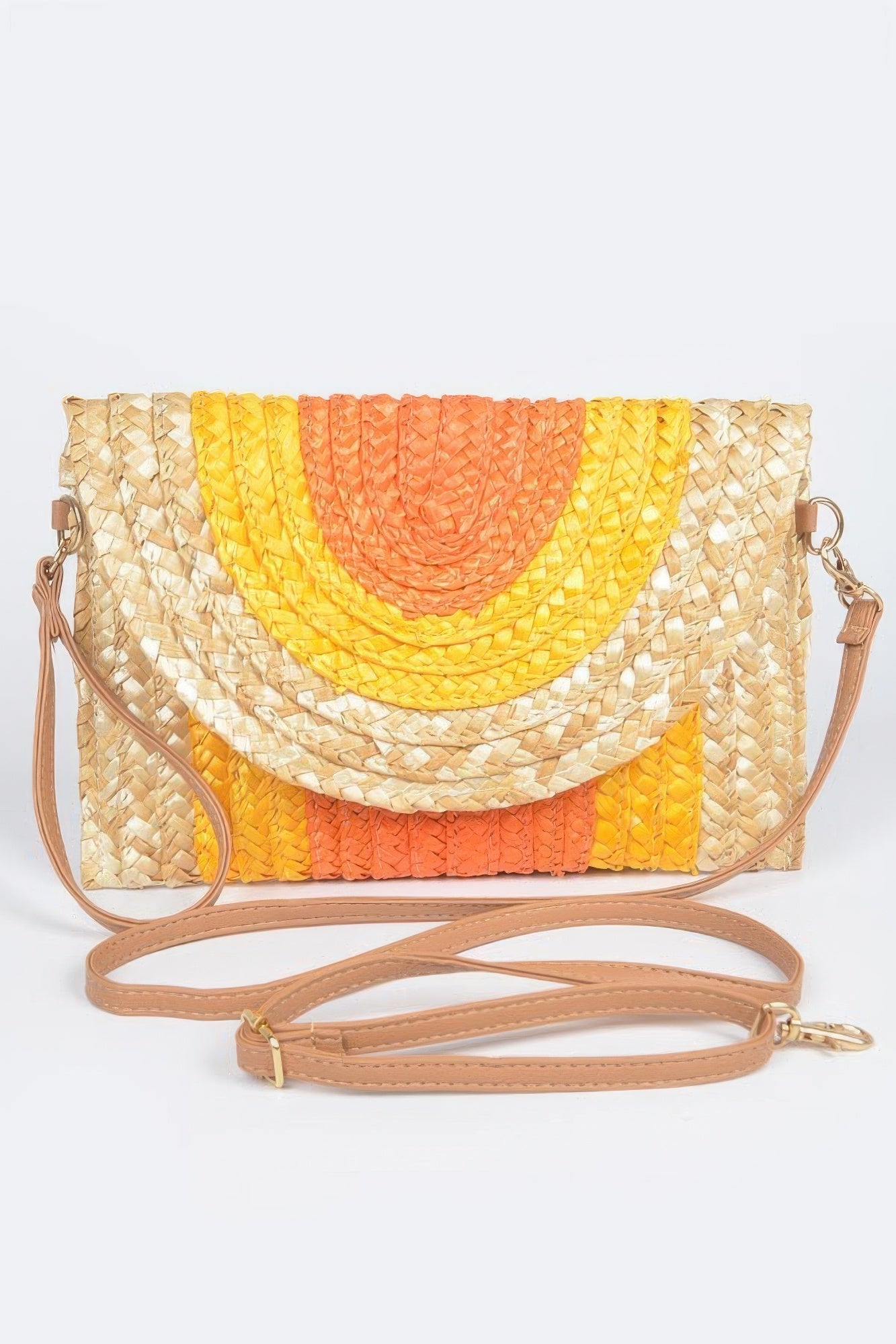 Straw Coloful Envelope Clutch product image
