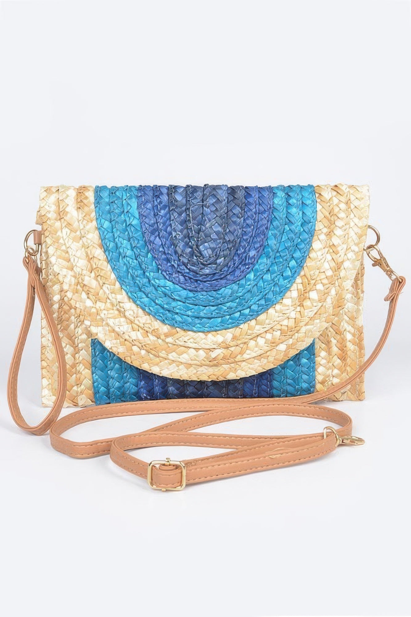 Straw Coloful Envelope Clutch product image