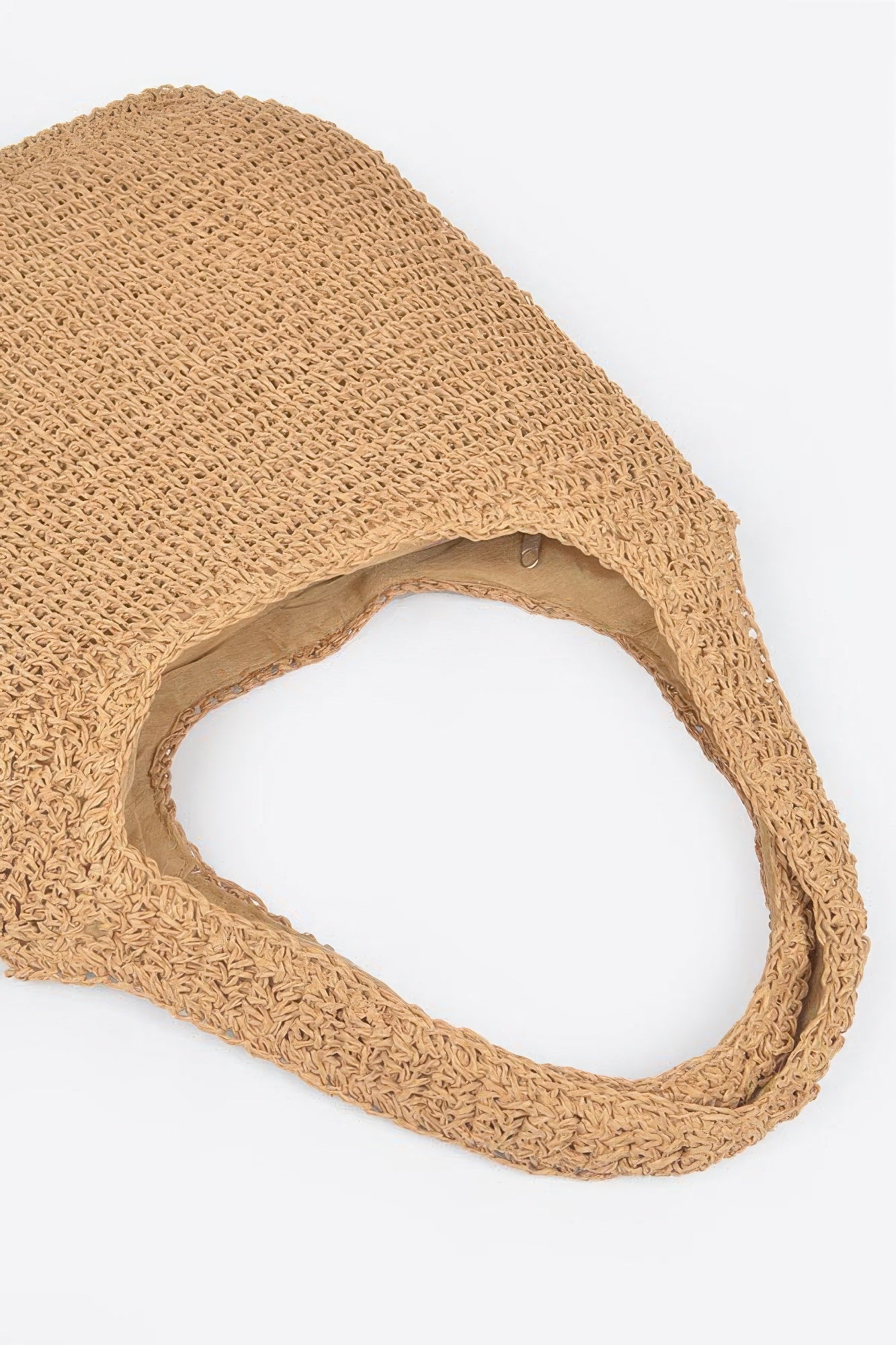 Faux Straw Hobo Bag product image