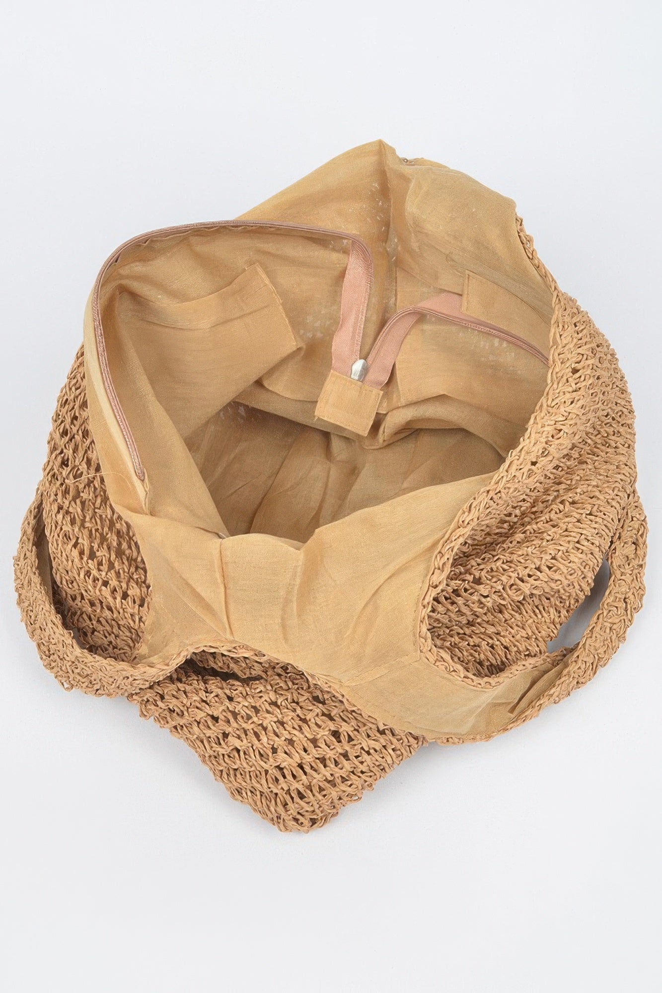 Faux Straw Hobo Bag product image