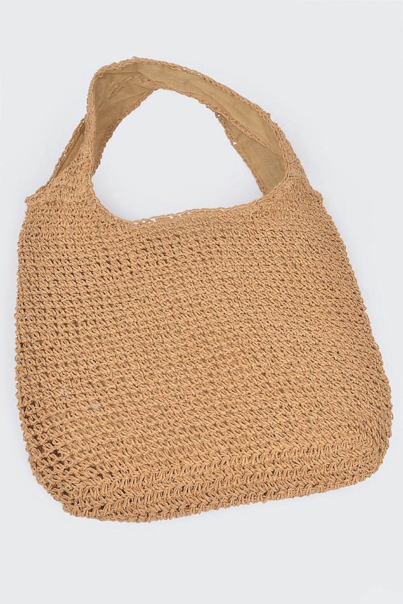 Faux Straw Hobo Bag product image