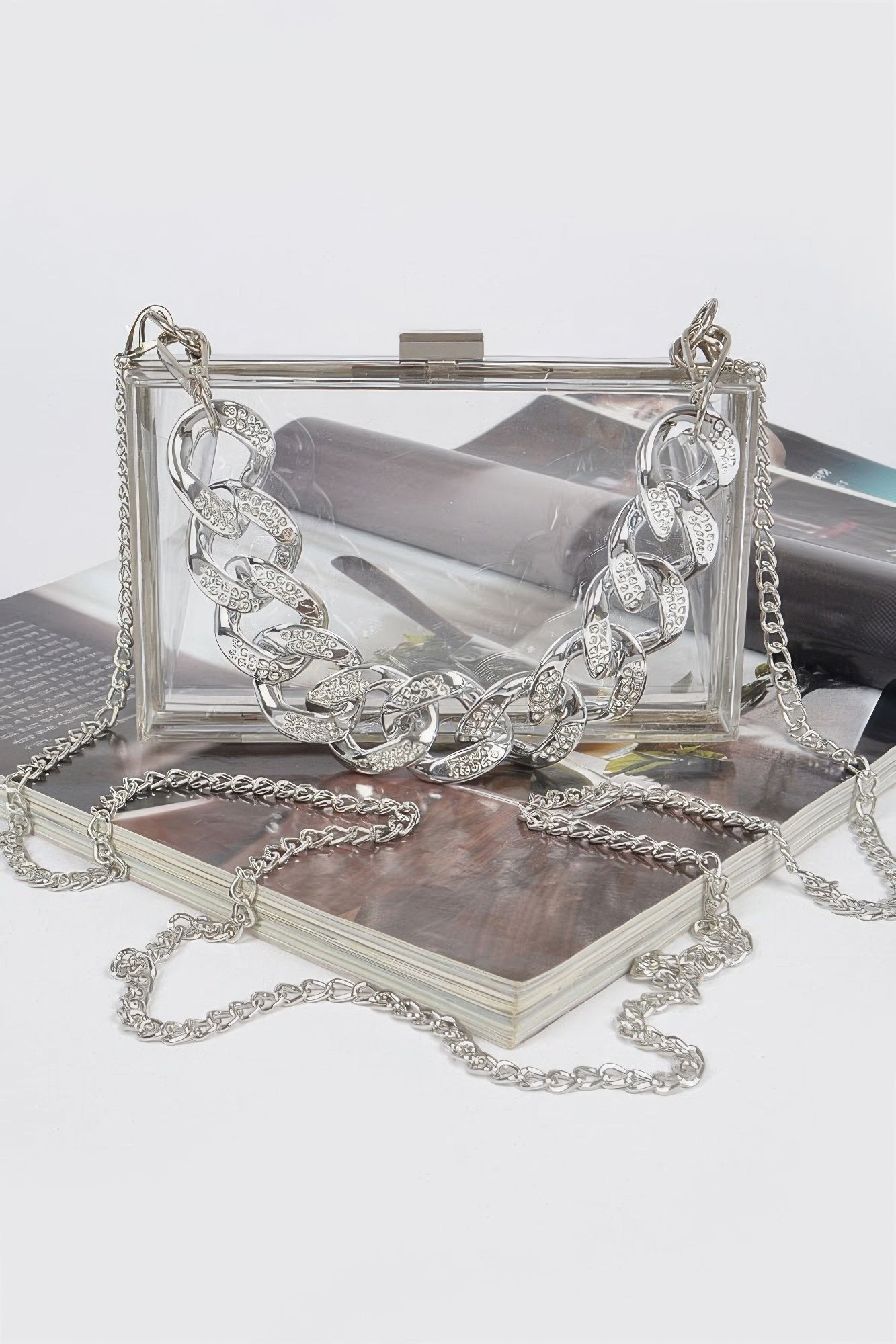 Transparent Hard Case W/stoned Chain product image