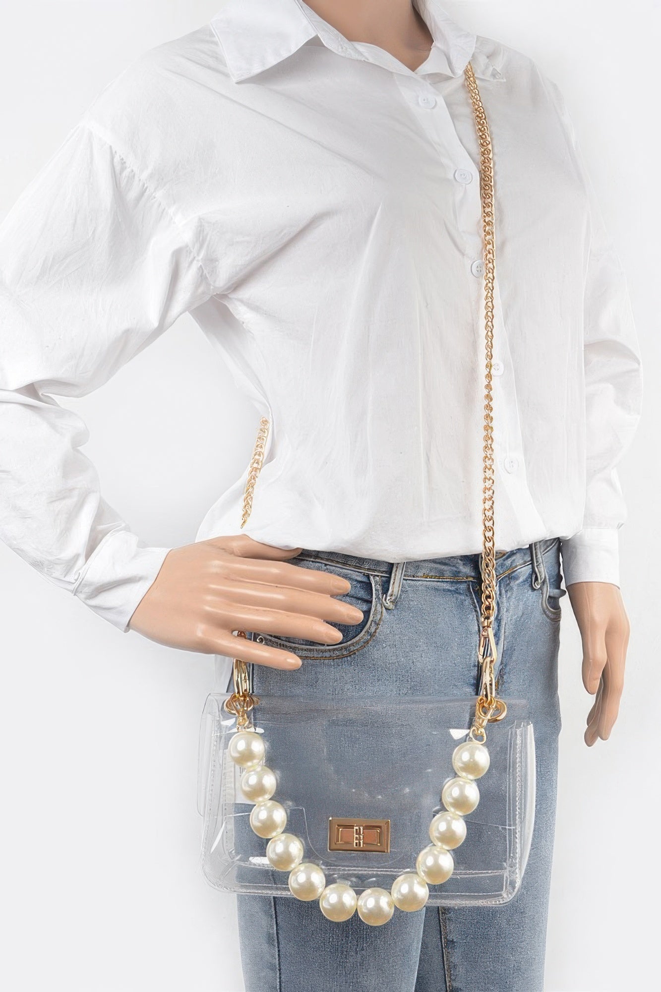 Transparent Cross Body Bag W Clear Chain product image