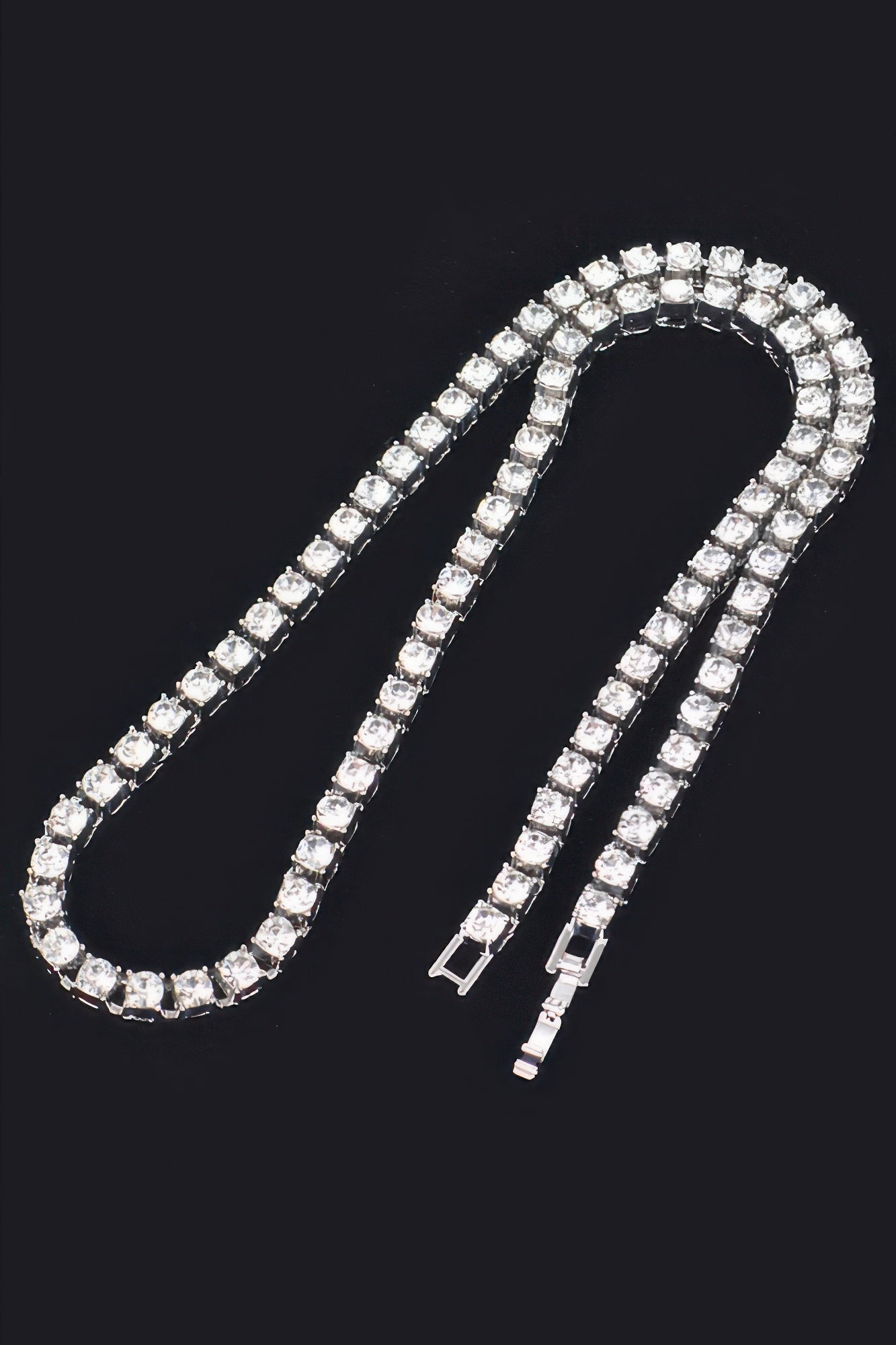 Rhinestone Chain Layered Necklace Chain product image