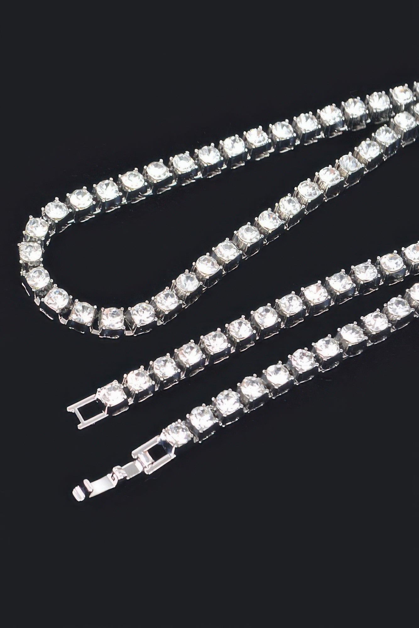 Rhinestone Chain Layered Necklace Chain product image