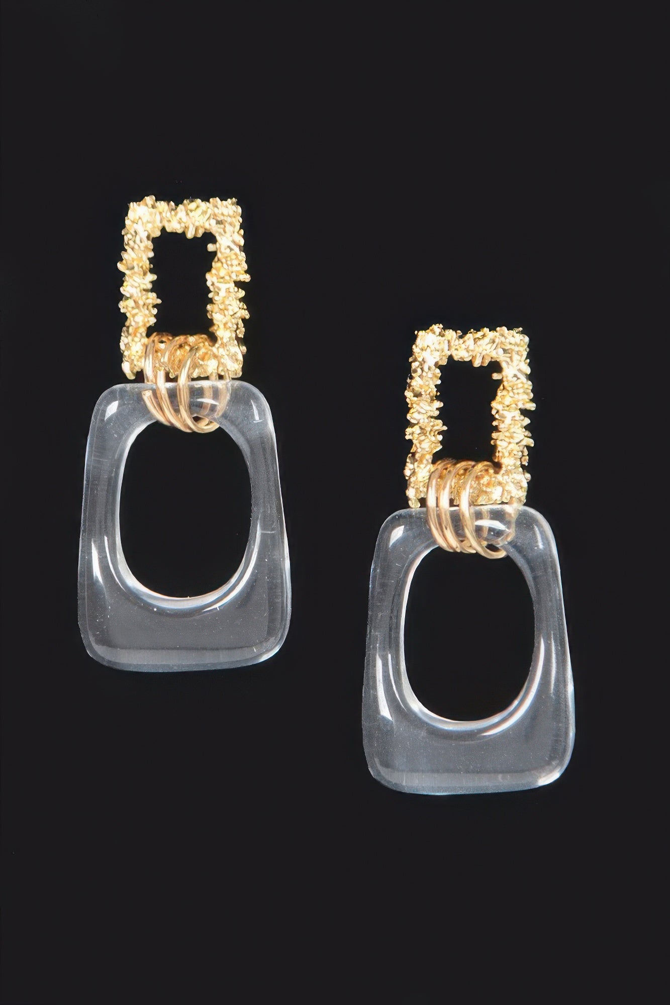 Vintage Metal Clear Earring product image