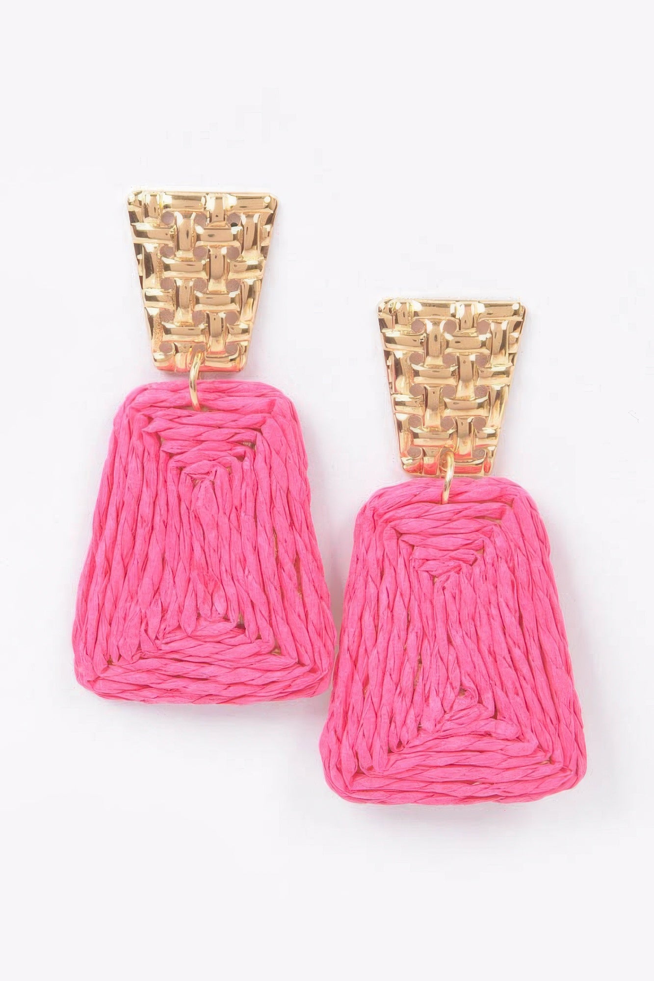 Faux Straw Dangling Earring product image