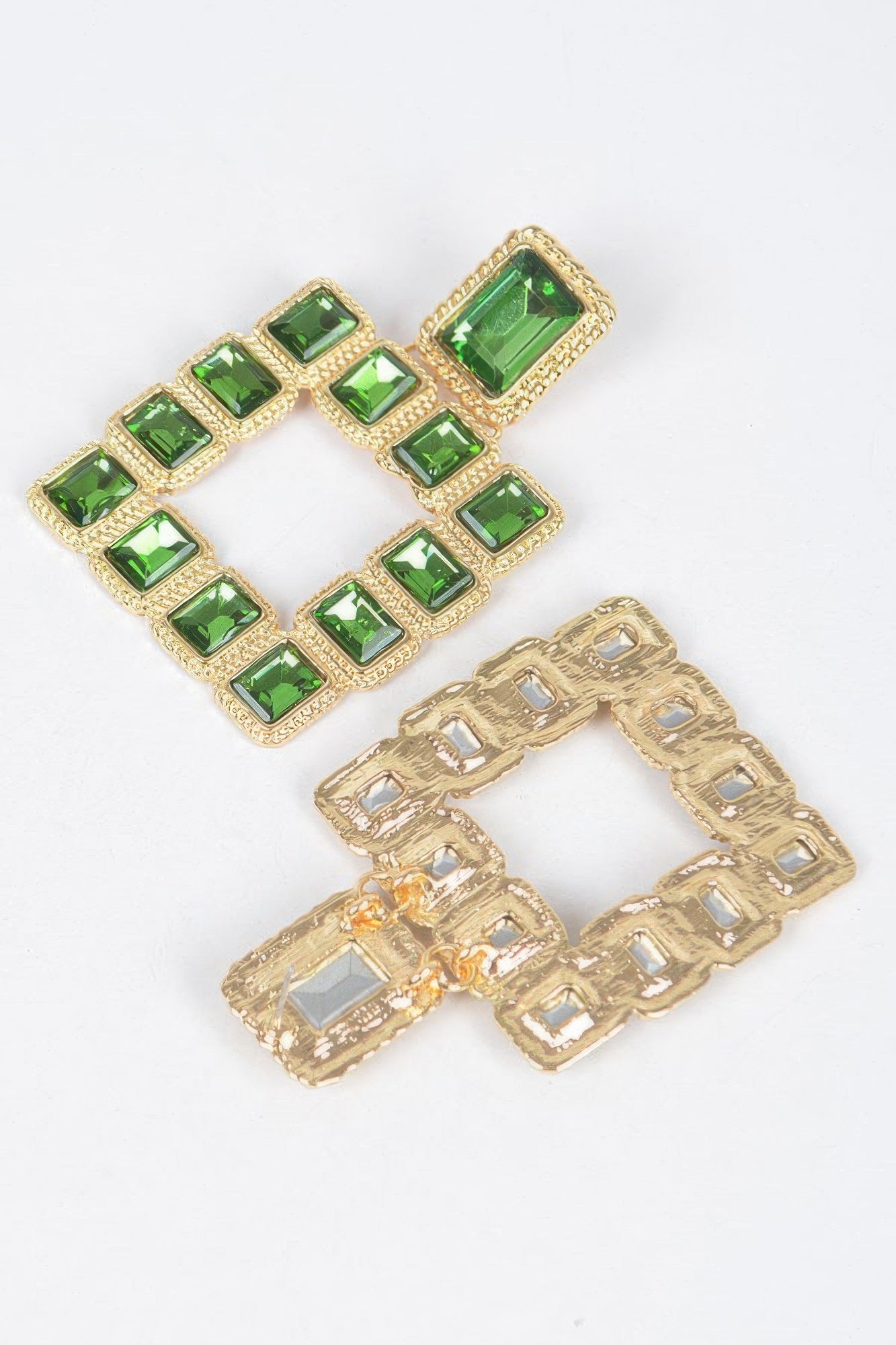 Multi Square Gemstone Earrings product image