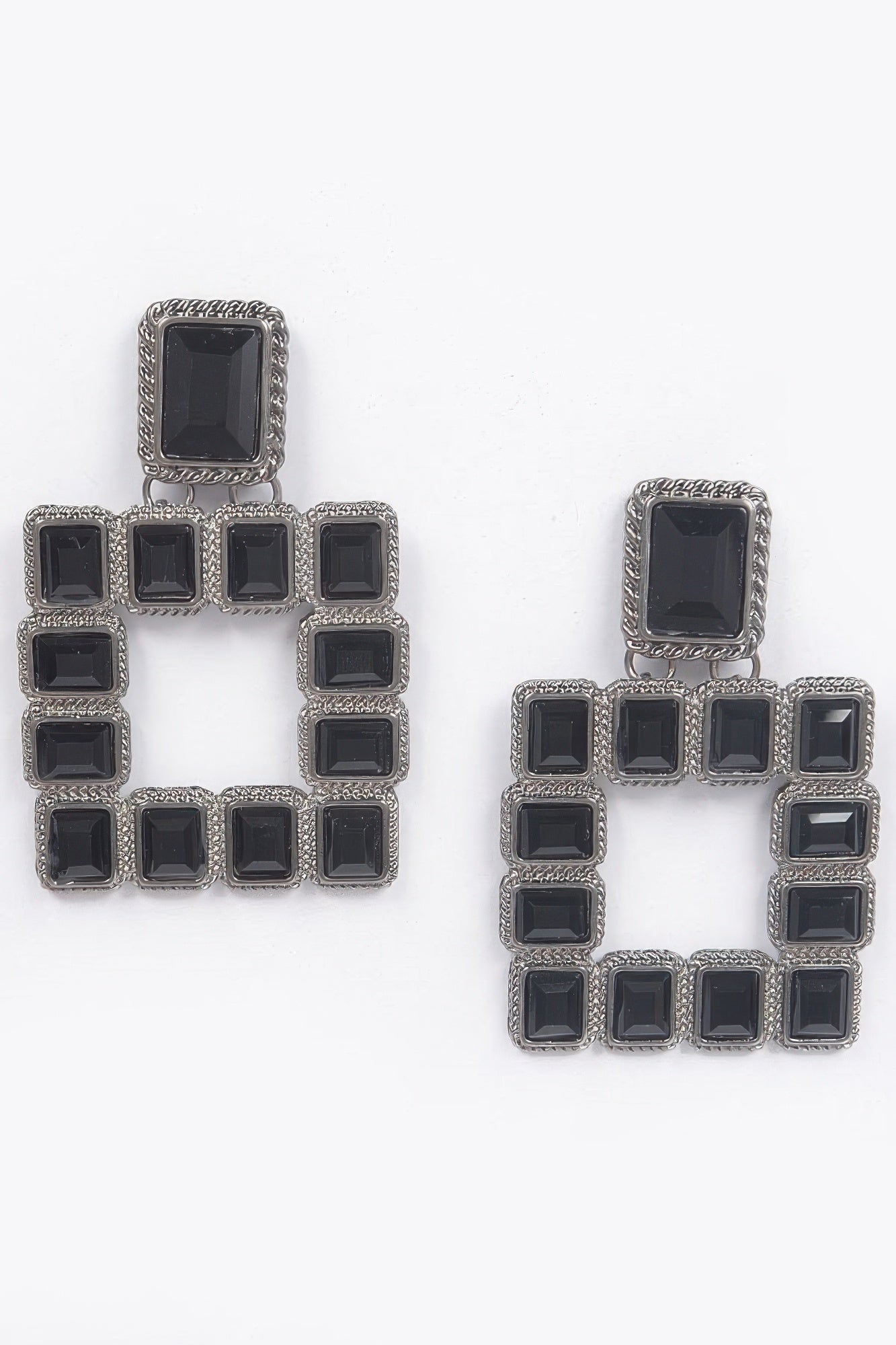 Multi Square Gemstone Earrings product image