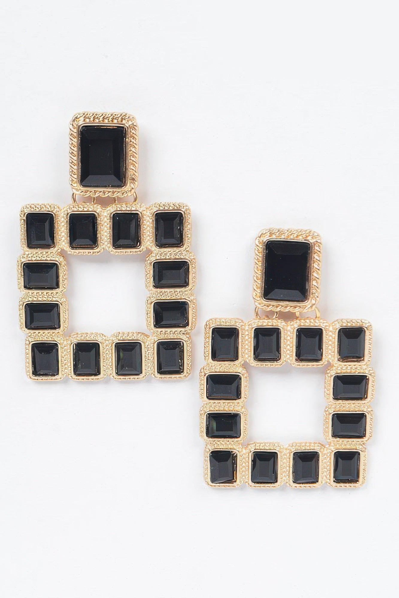 Multi Square Gemstone Earrings product image