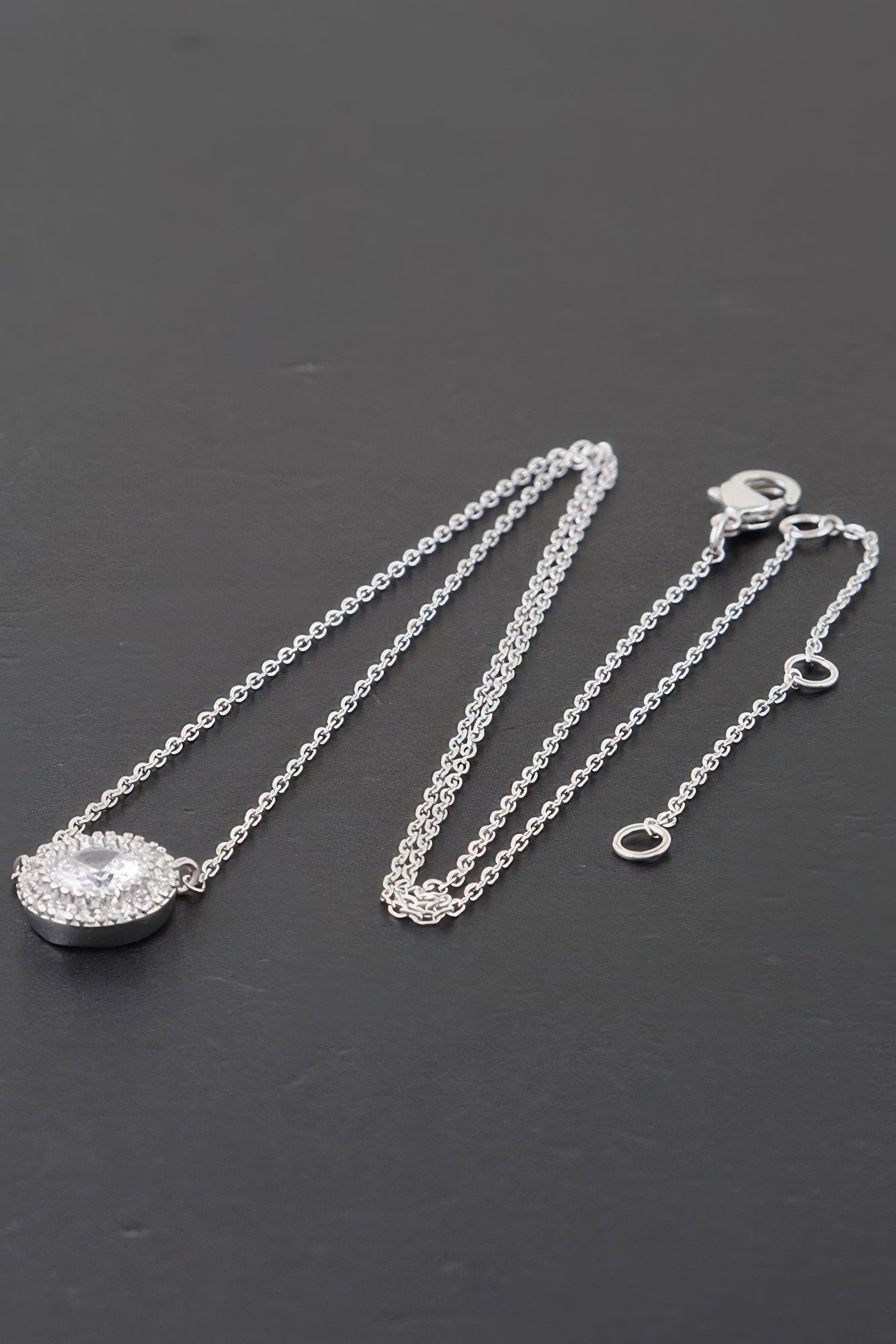 Modern Rhinestone Pendant Necklace product image