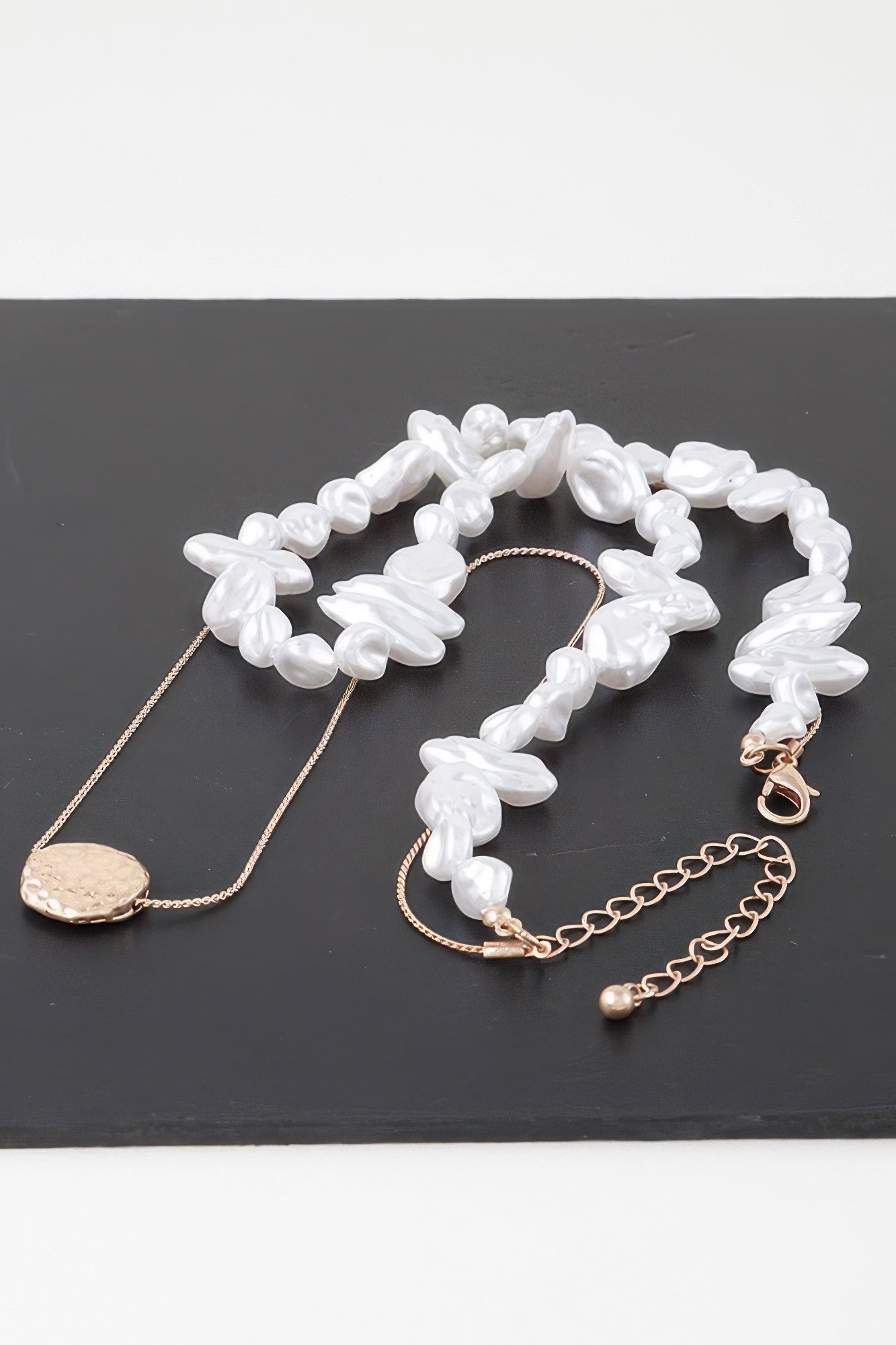 Double Abstract Stone Necklace product image