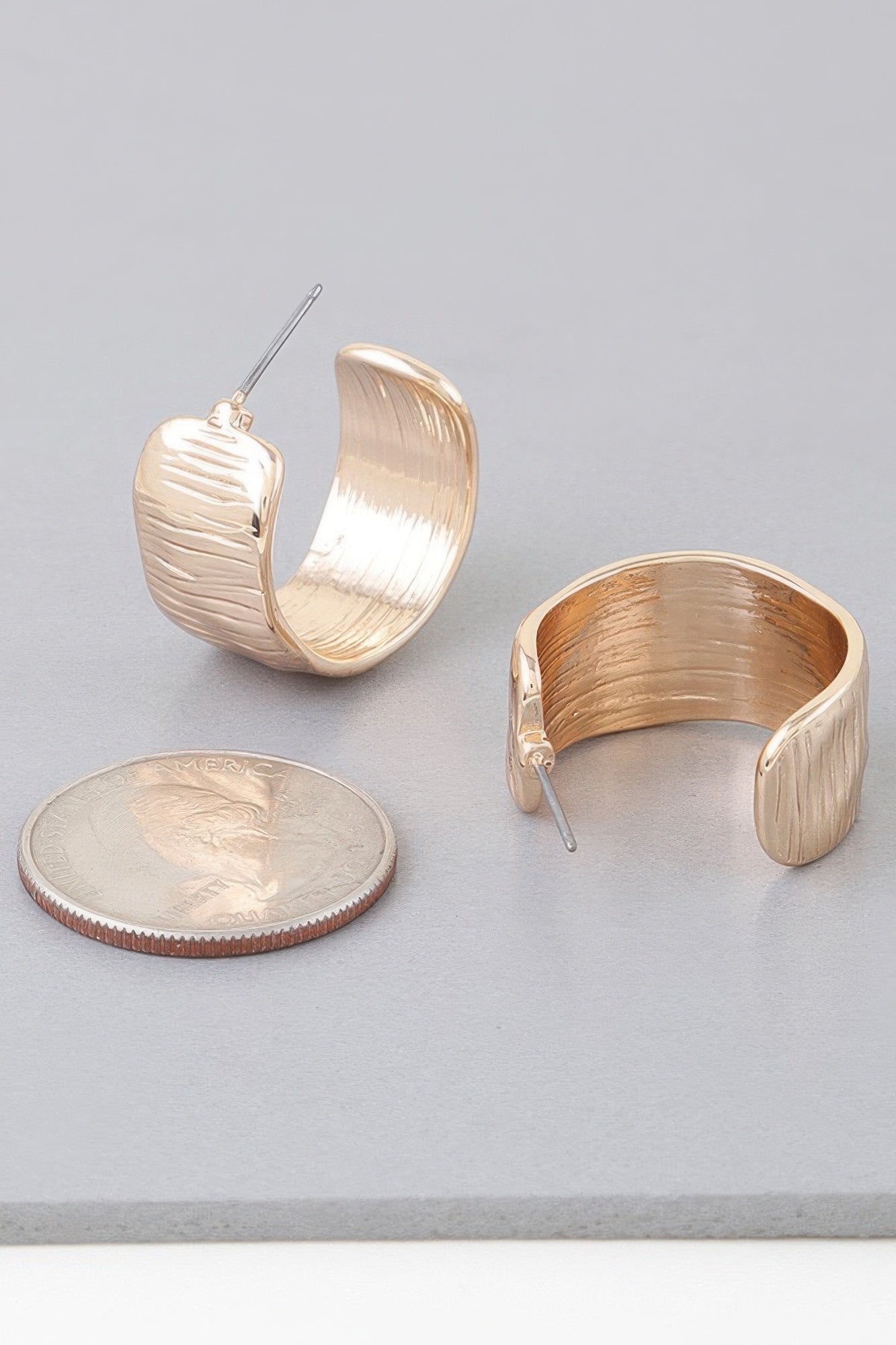 Abstract Cut Hoop Earrings product image