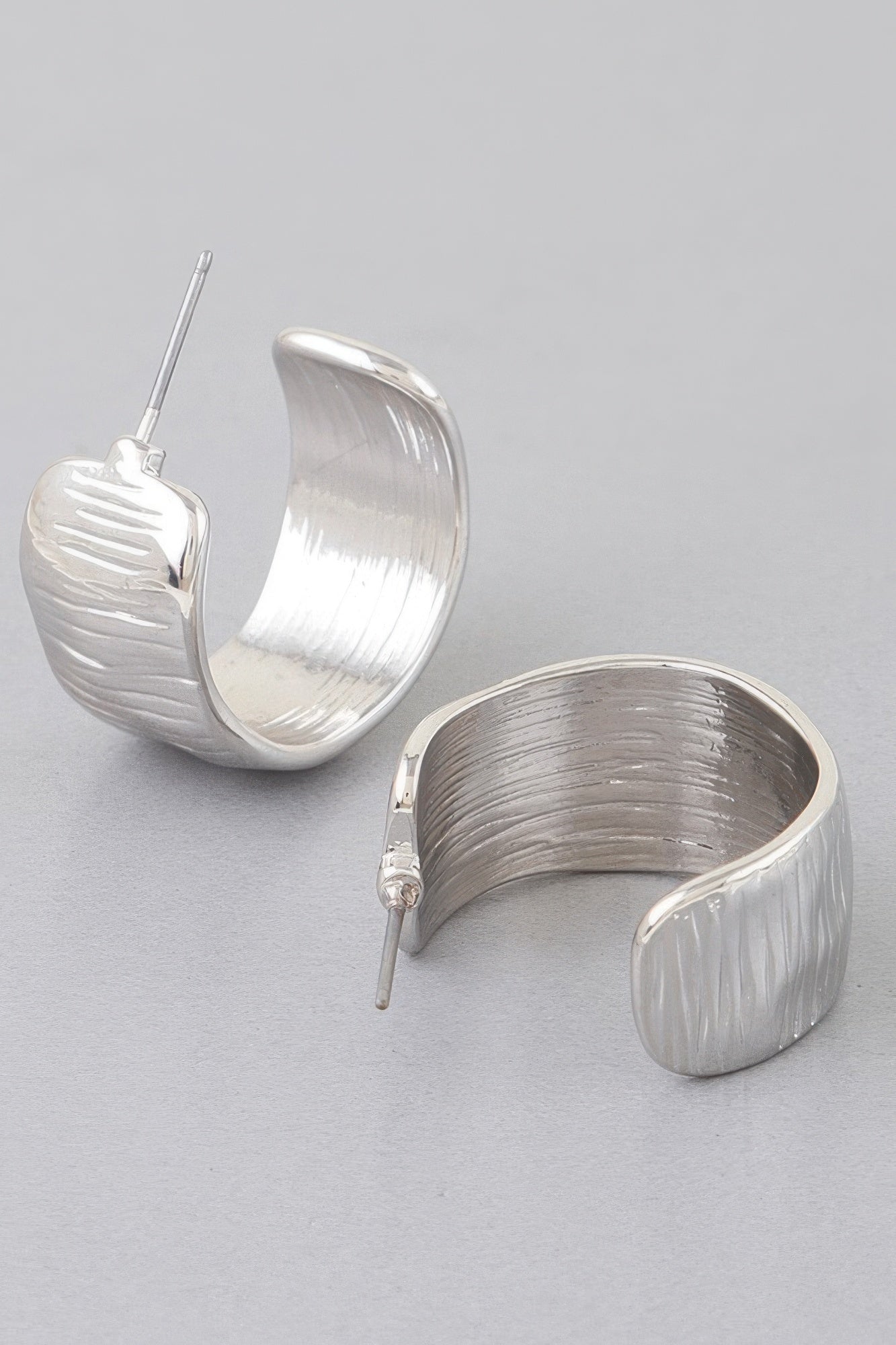 Abstract Cut Hoop Earrings product image