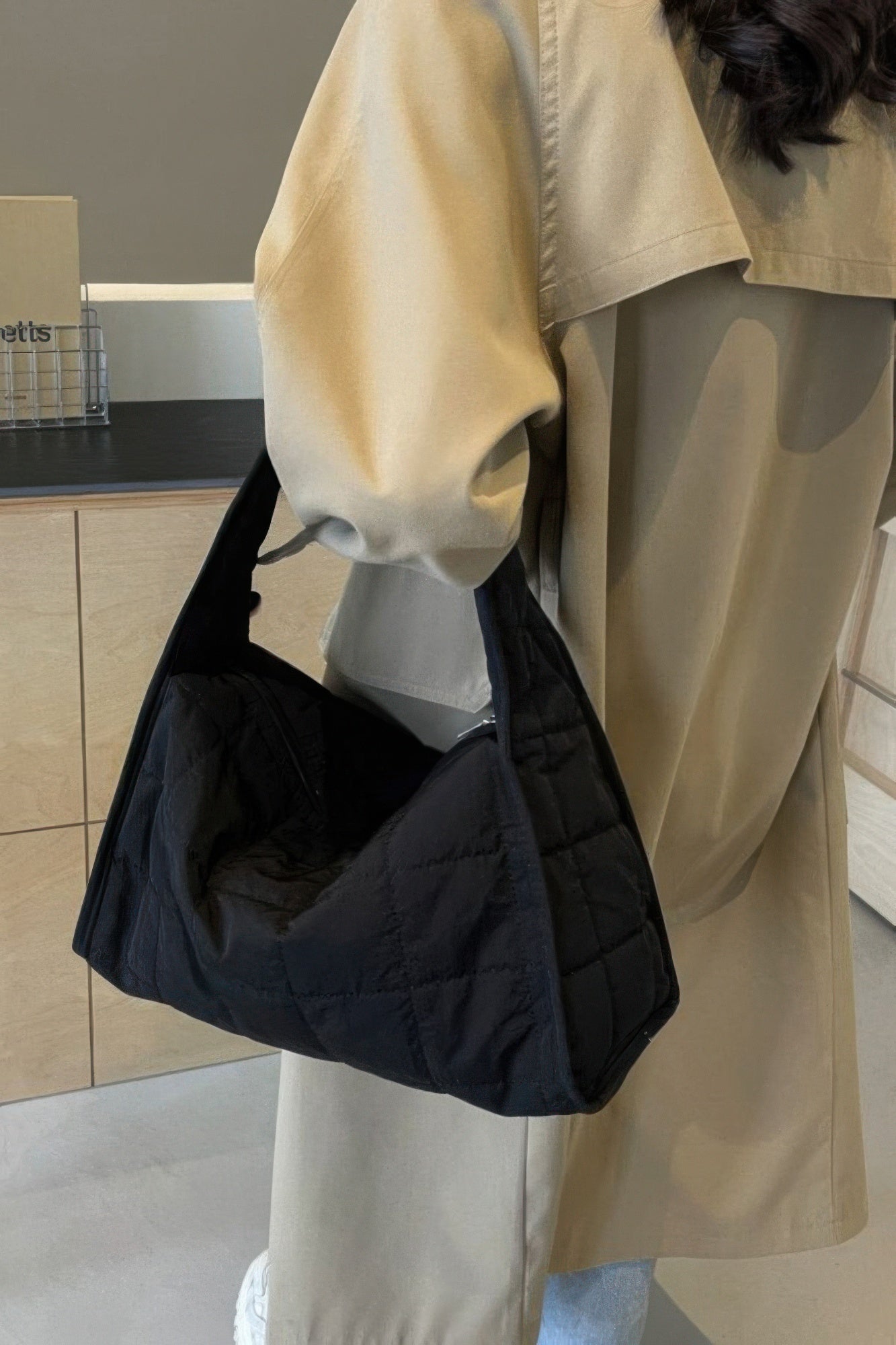 Quilted Nylon Shoulder Bag product image