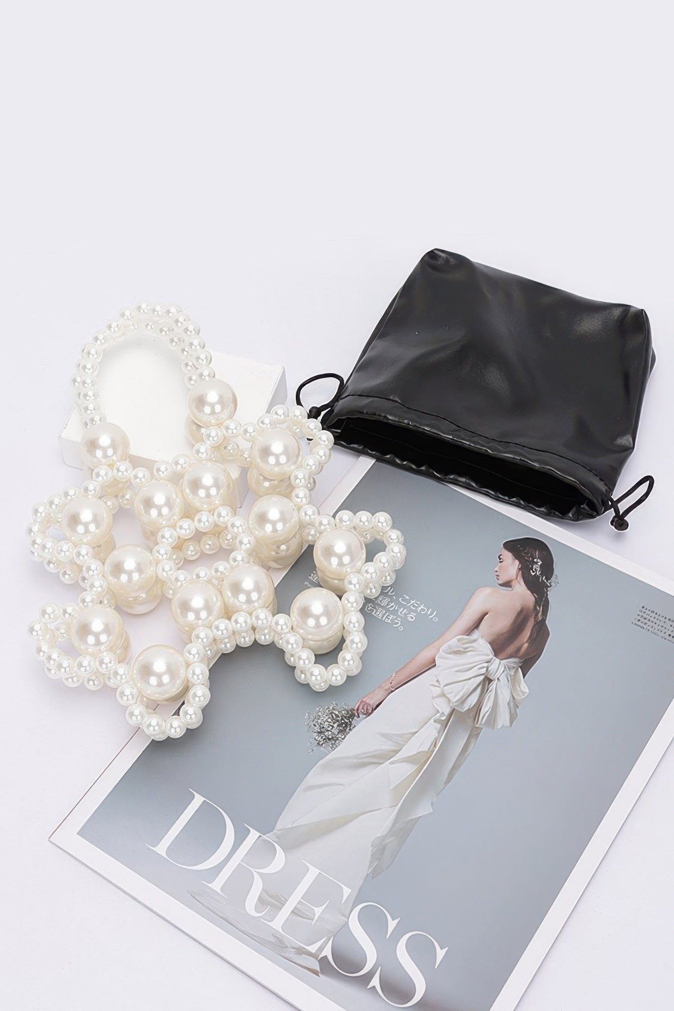 Faux Pearl Party Clutch W/pouch product image
