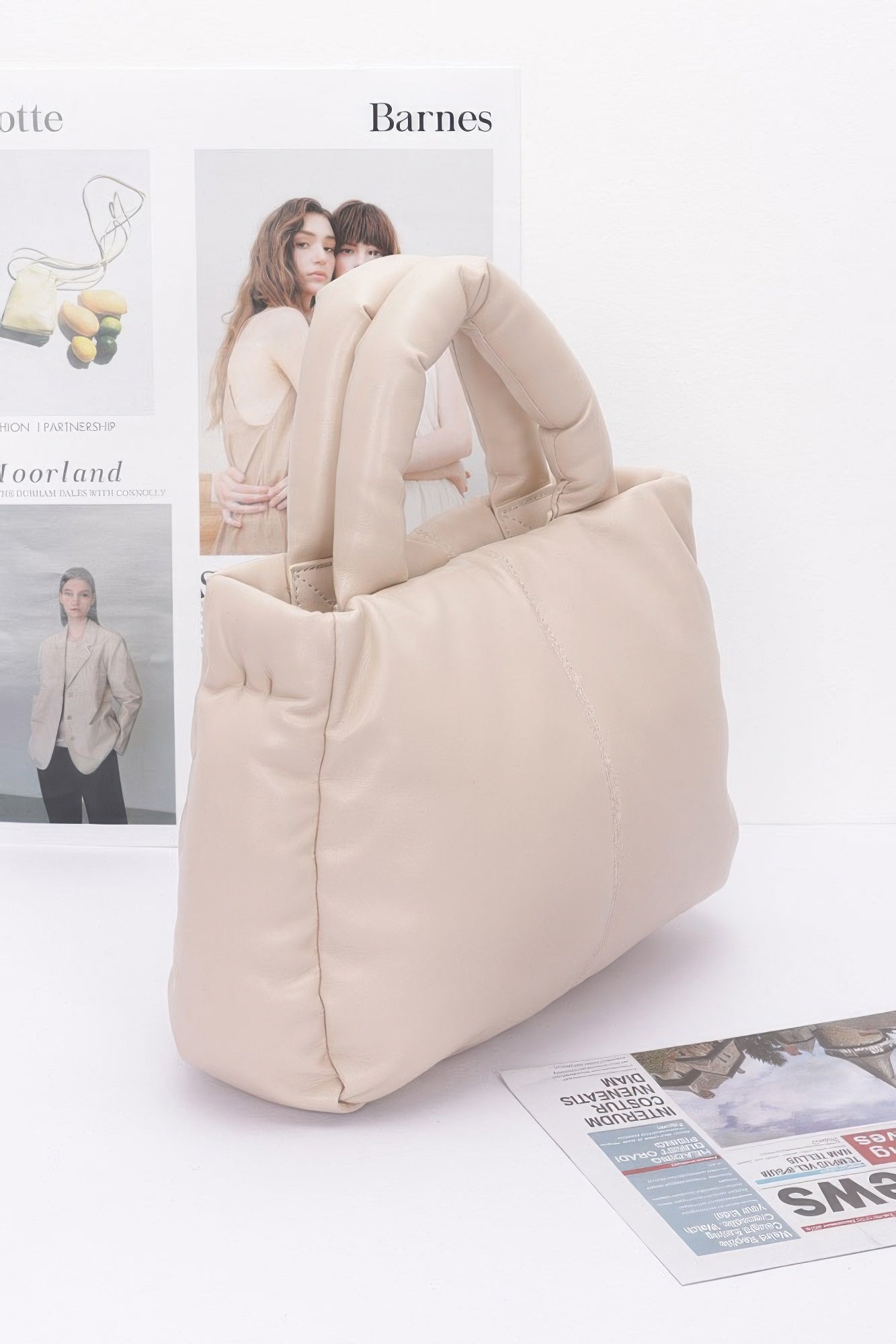 Faux Leather Padded Tote Bag product image