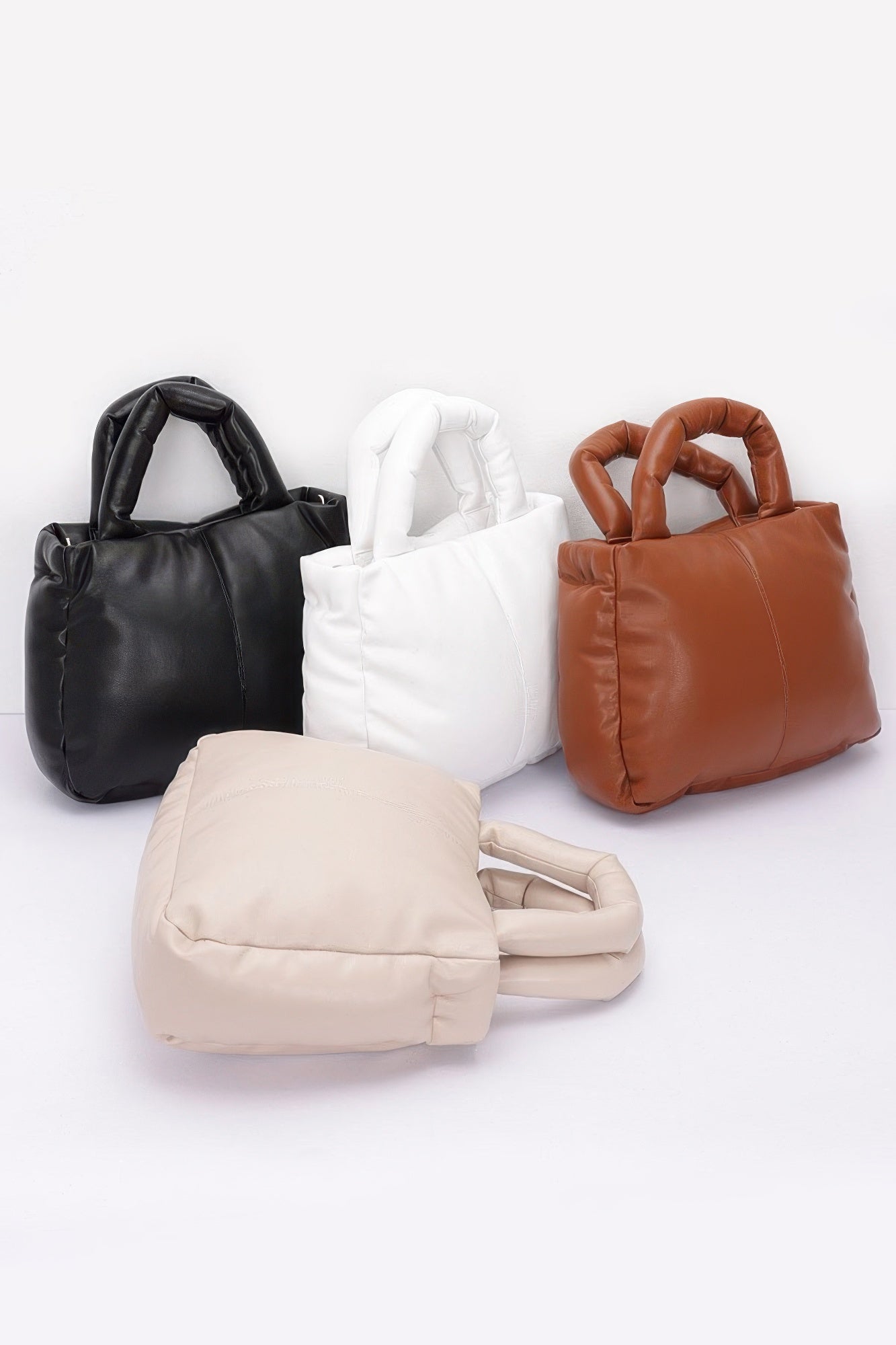 Faux Leather Padded Tote Bag product image