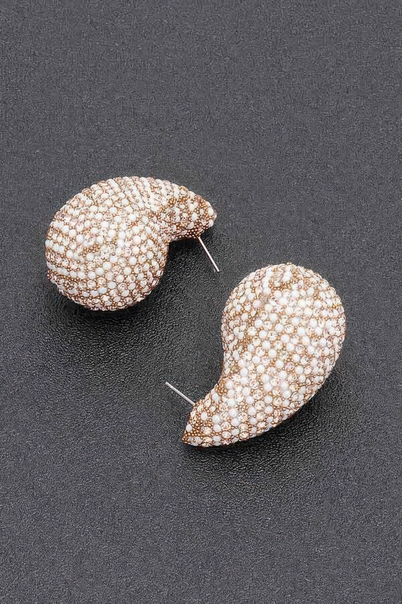 Rhinestone Faux Pearl Metal Earring product image
