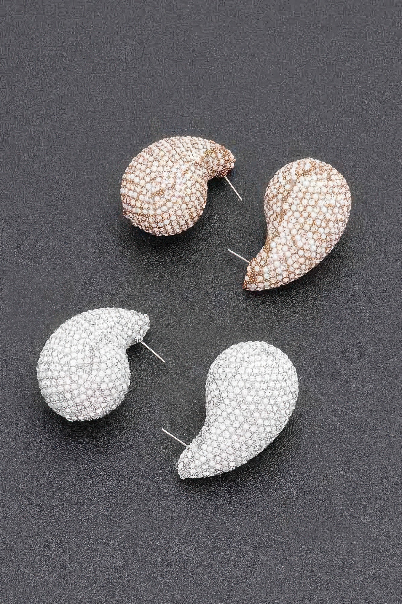Rhinestone Faux Pearl Metal Earring product image
