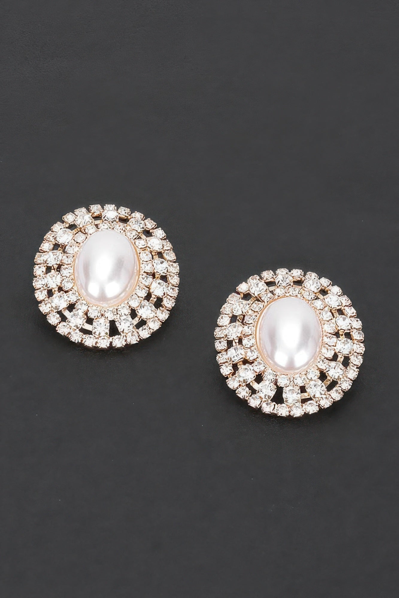 Faux Pearl Rhinestone Earring product image
