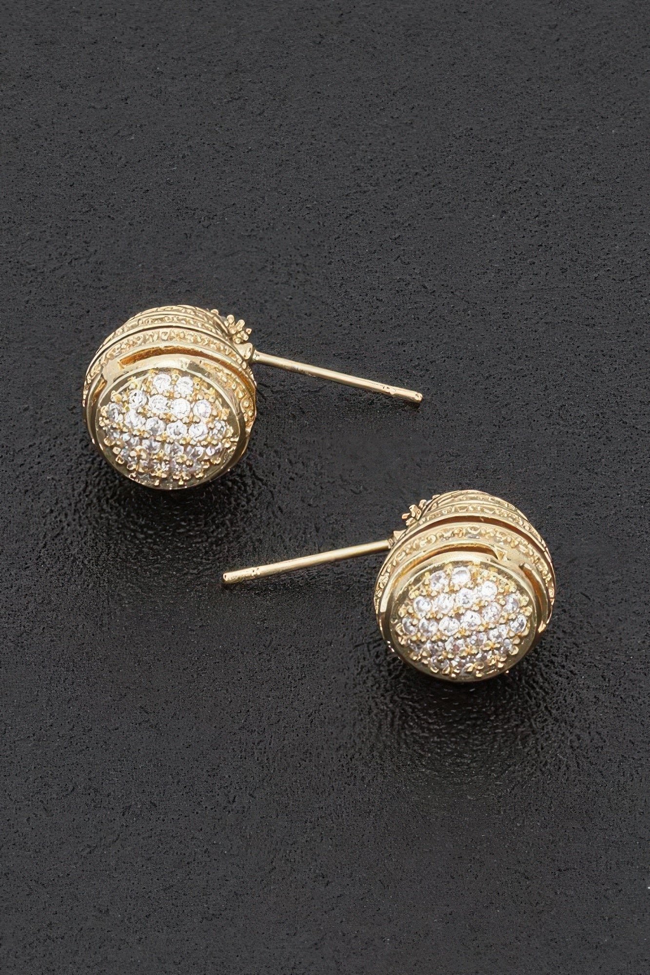 Rhinestone Metal Tear Drop Earring product image