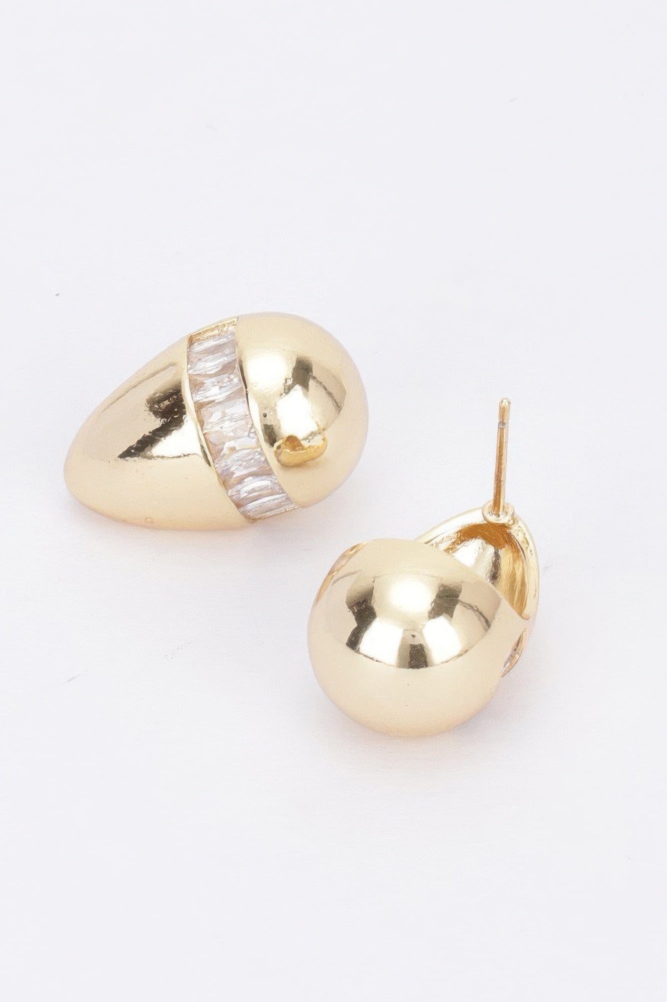 Metal Stone Tear Drop Earring product image