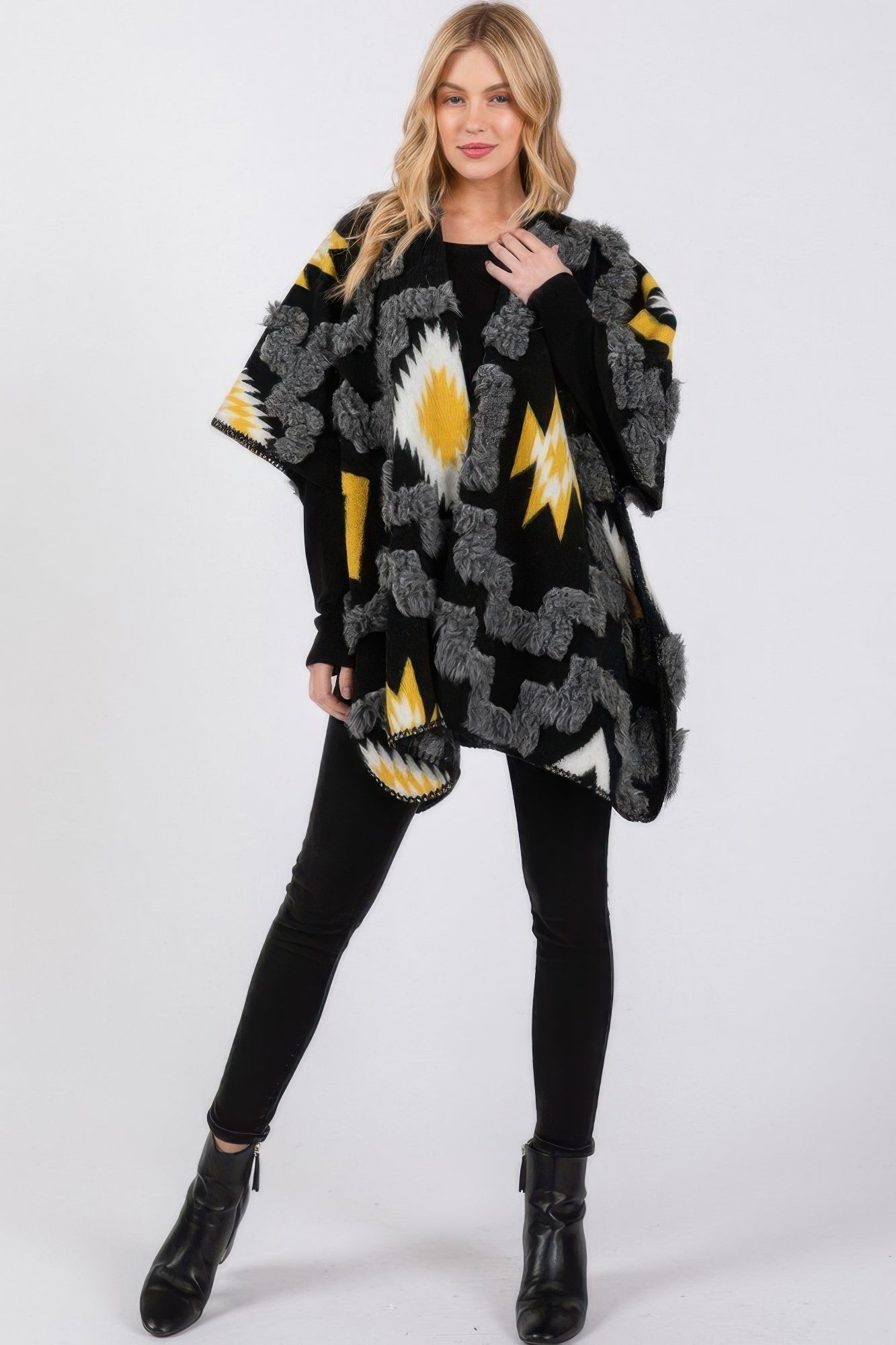 Fuzzy Aztec Pattern Kimono product image