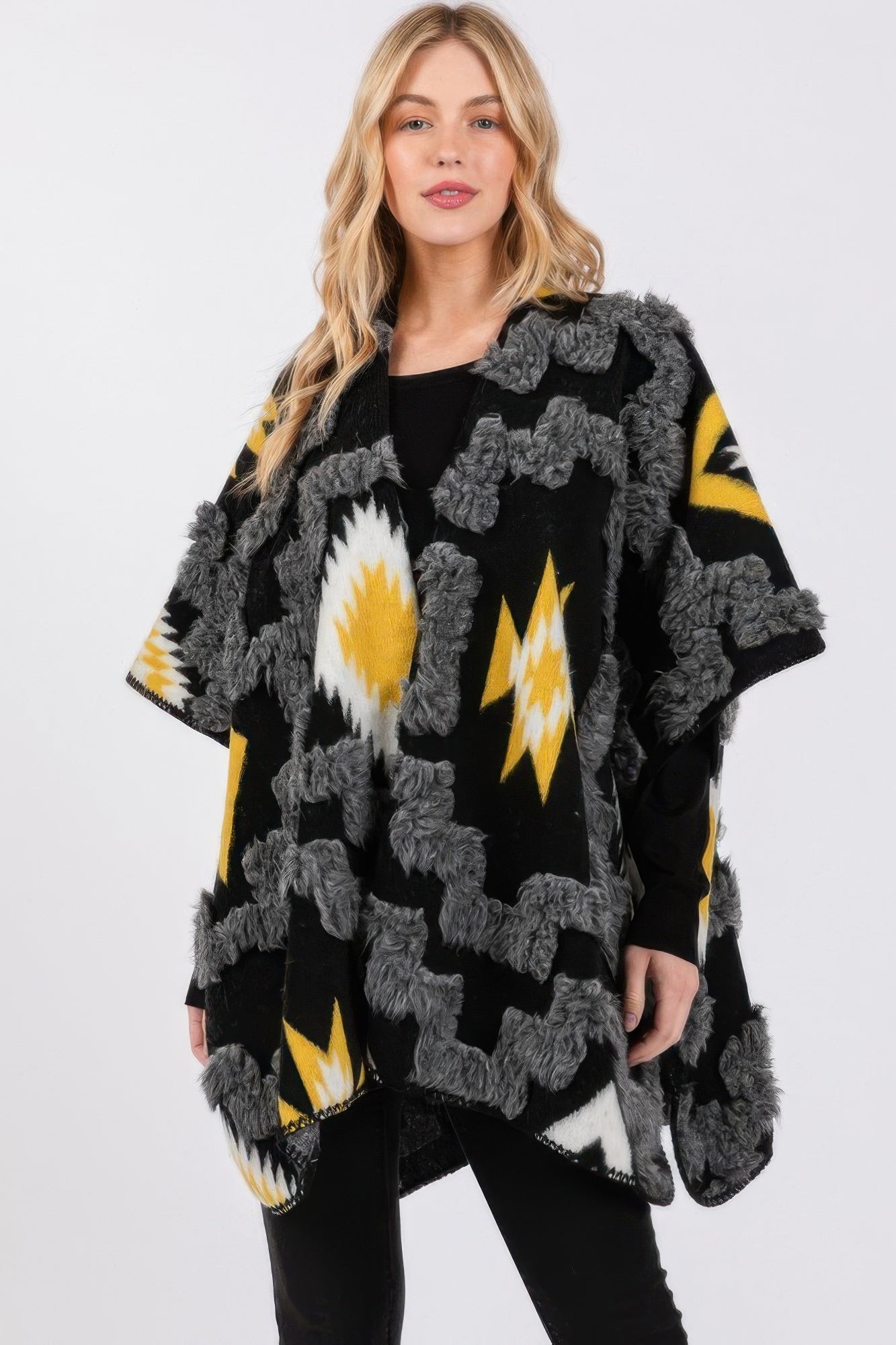 Fuzzy Aztec Pattern Kimono product image