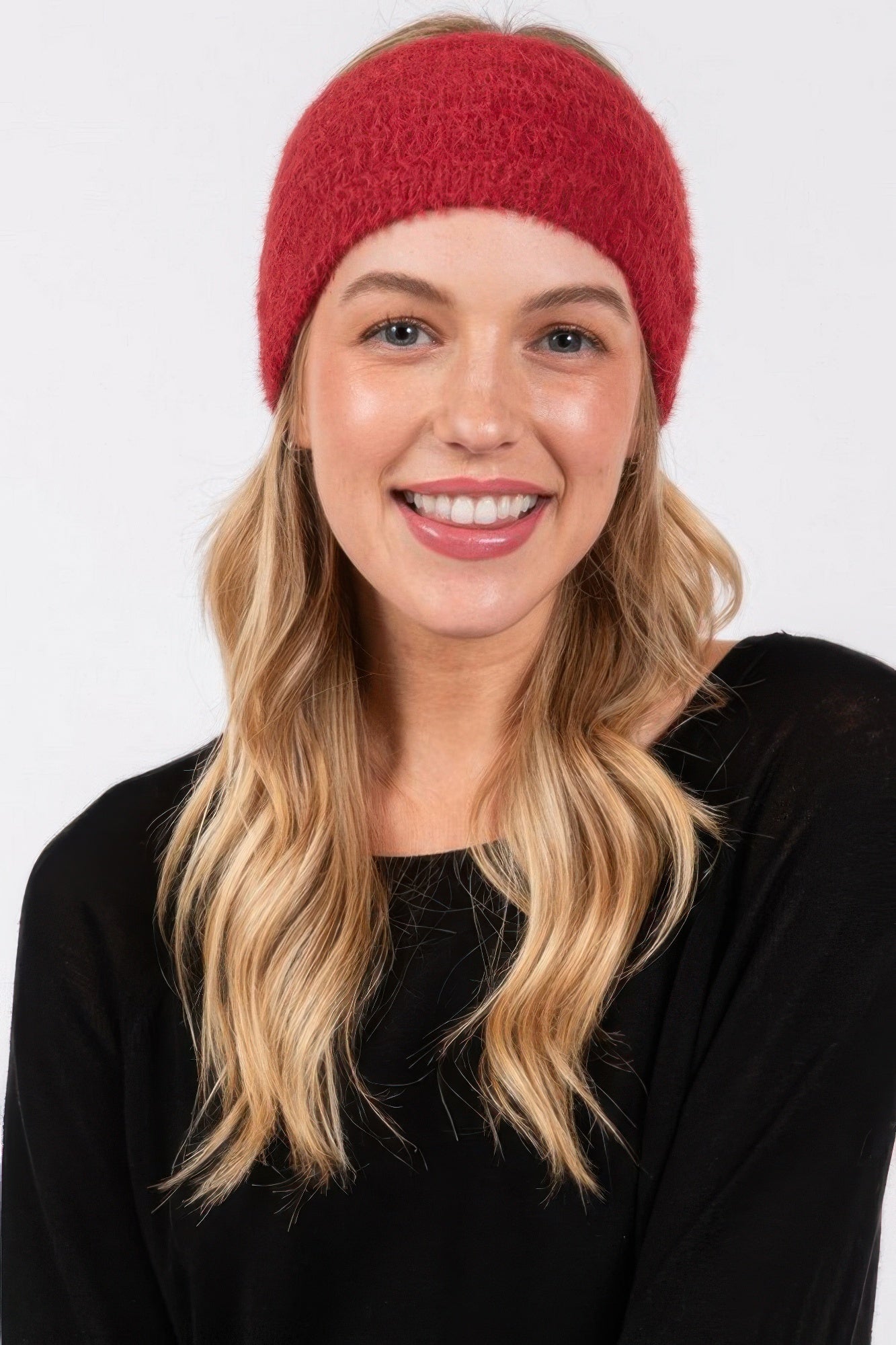 Fuzzy Cable Knit Headband product image