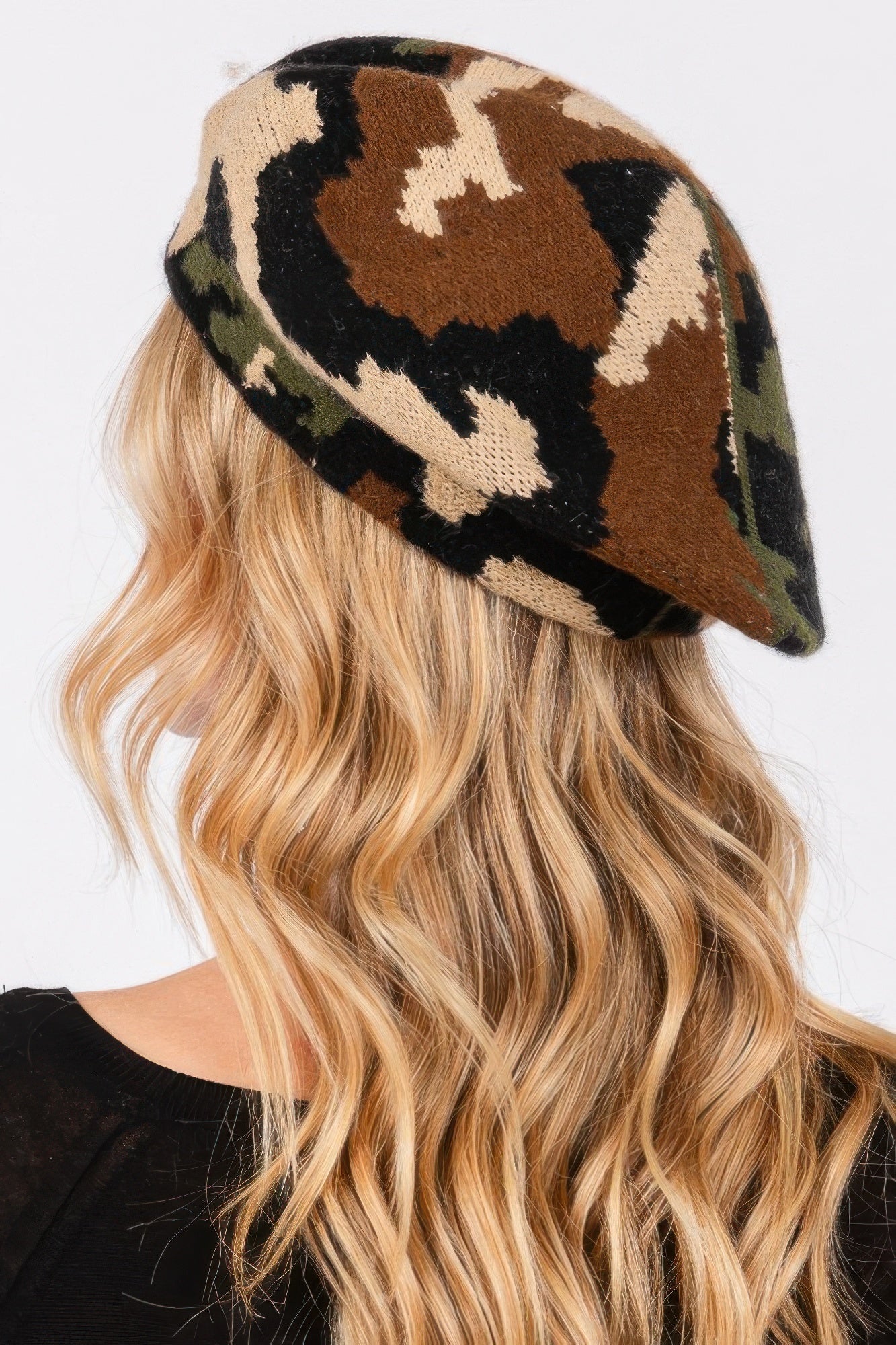Camo Knit Beret product image