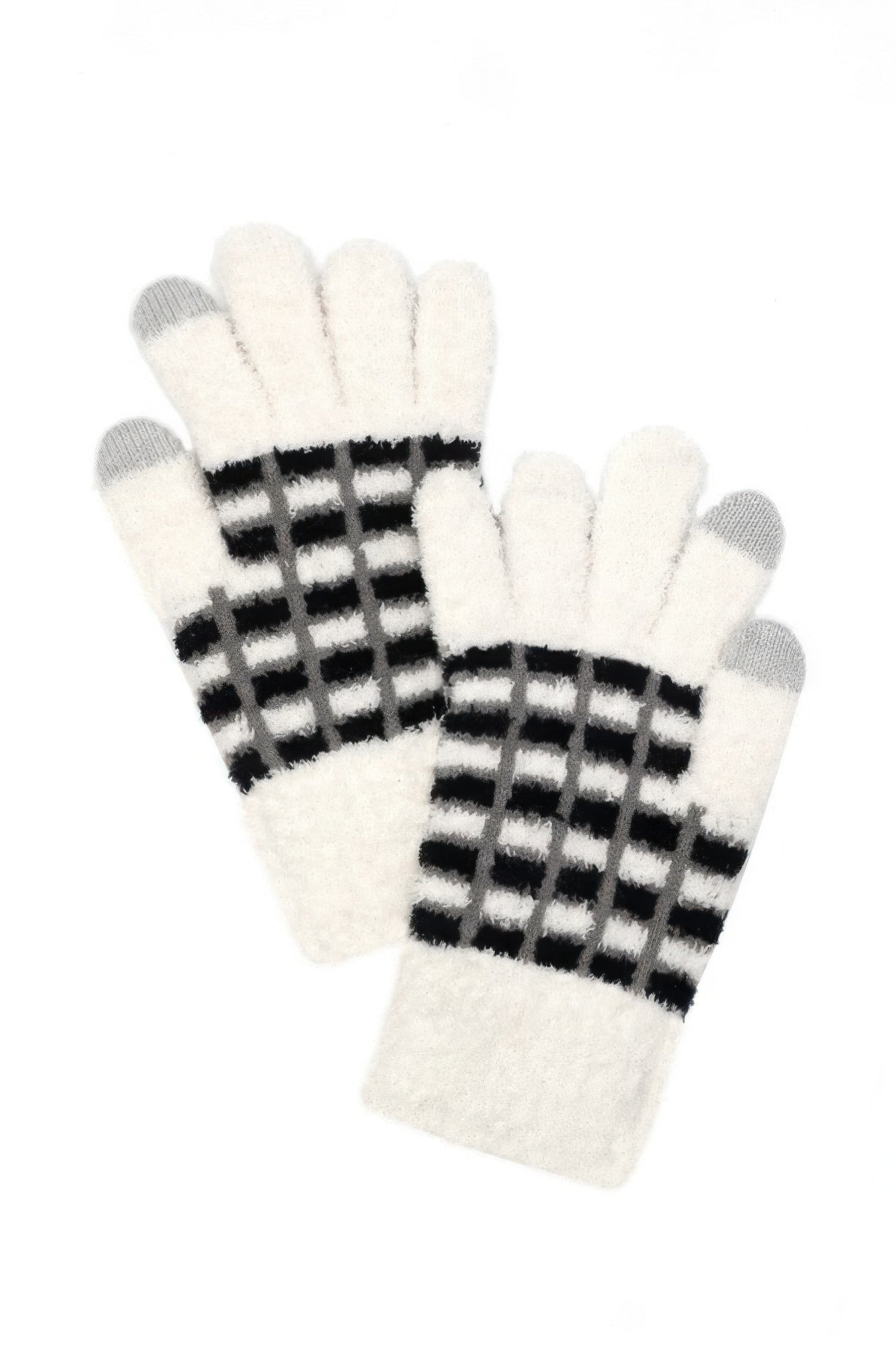 Cozy Color Blocked Smart Winter Gloves product image