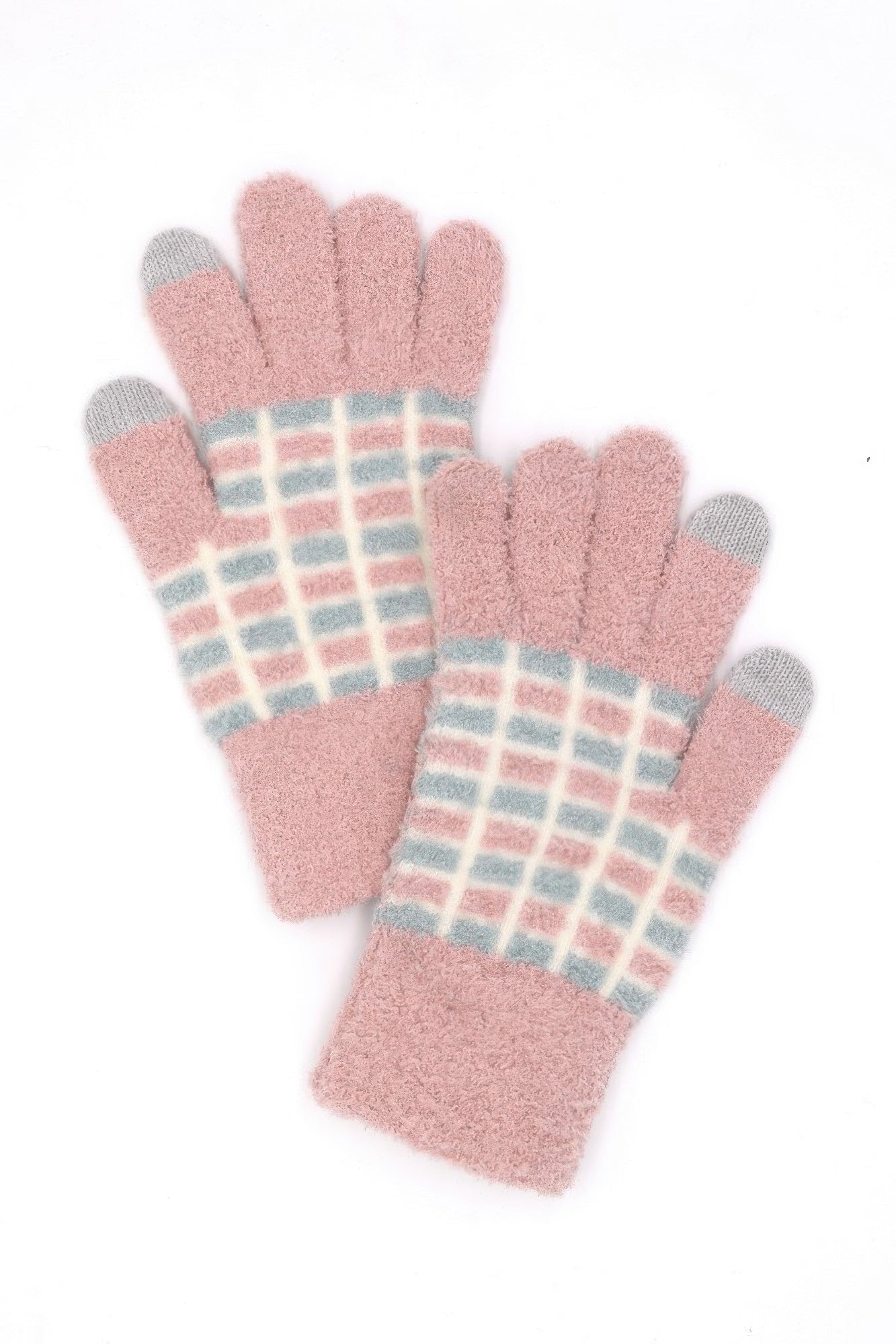 Cozy Color Blocked Smart Winter Gloves product image