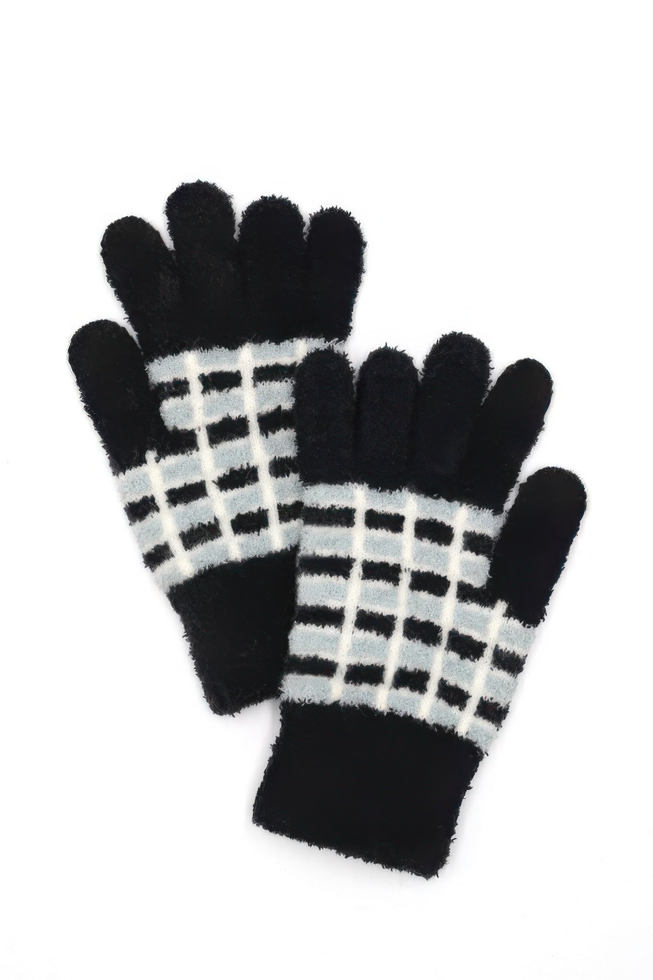 Cozy Color Blocked Smart Winter Gloves product image