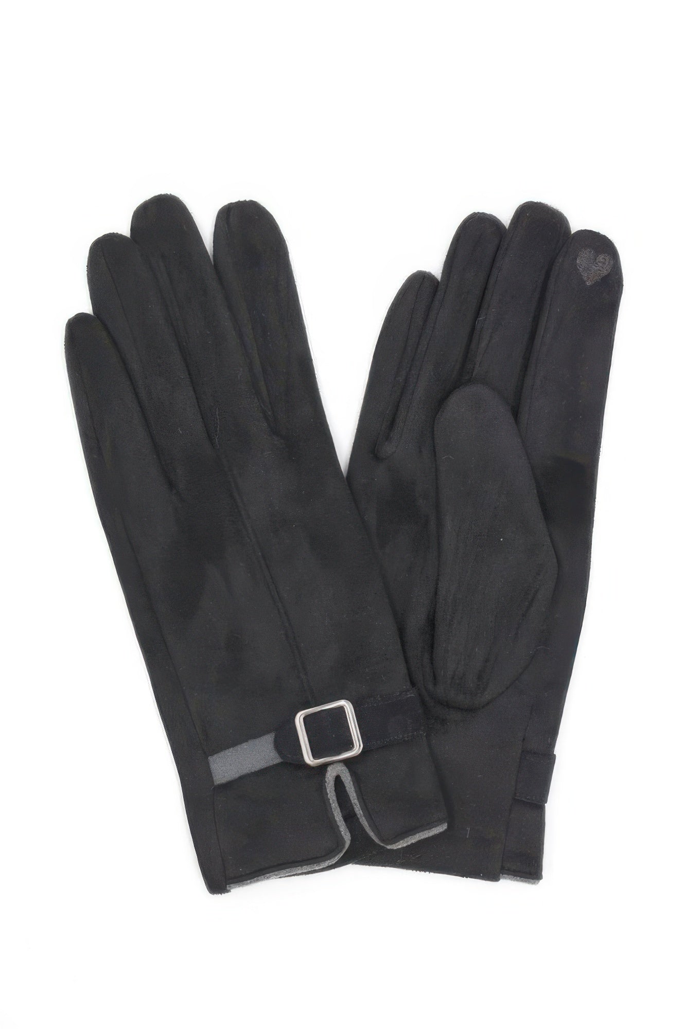 Faux Suede Band Smart Touch Gloves product image