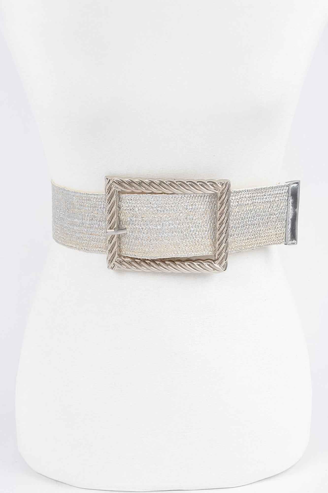 Wide Metal Buckle Clear Belt Wide Metal Buckle Clear Belt
