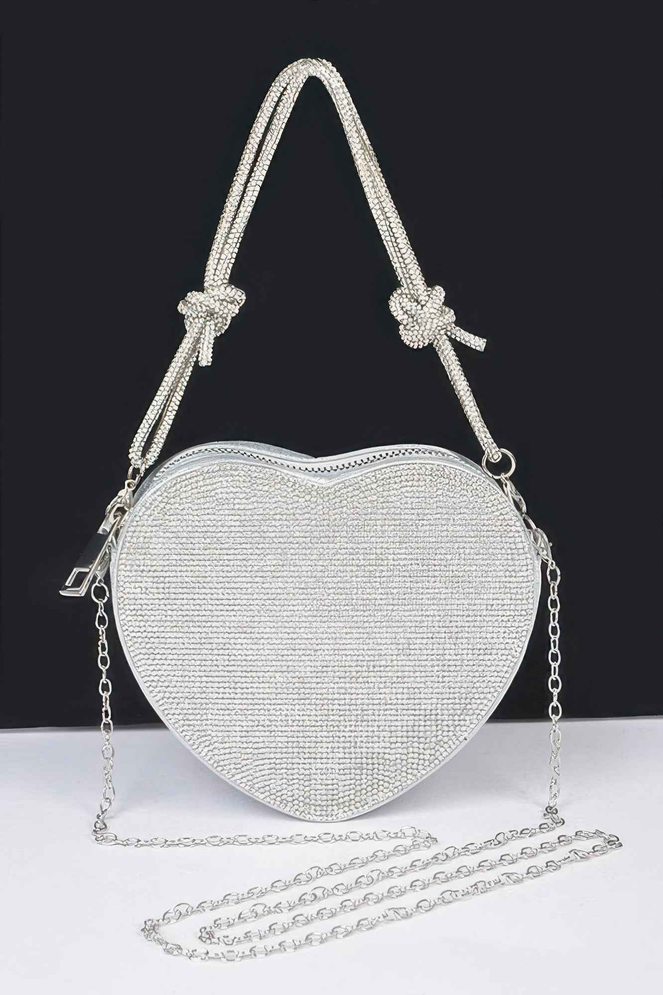 Rhinestone Heart Shape Clutch Rhinestone Heart Shape Clutch