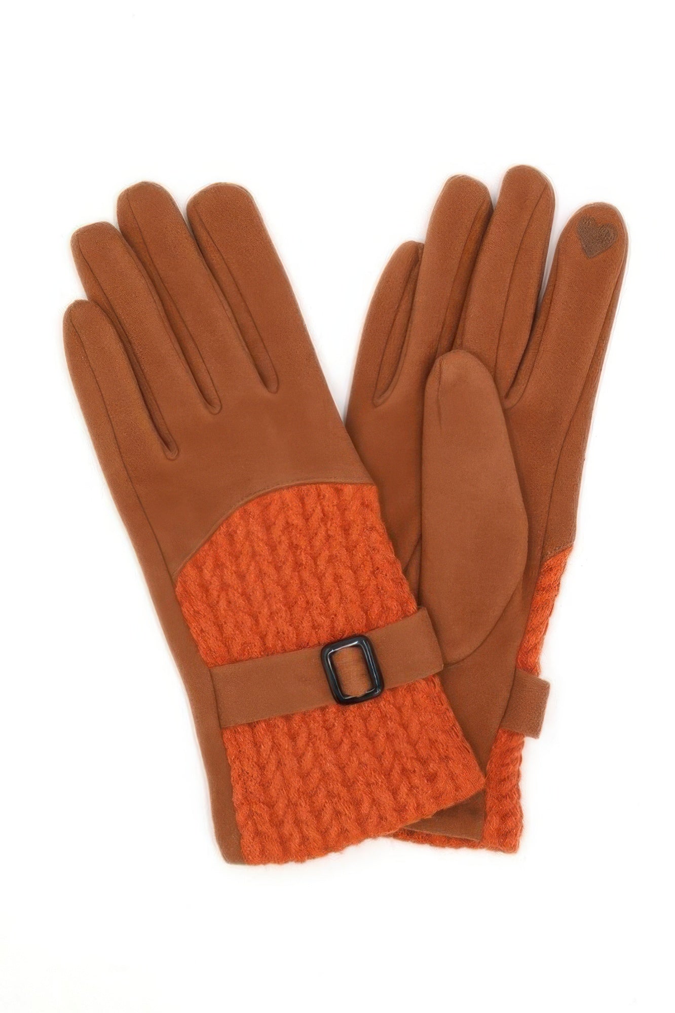 Cable And Band Detailed Smart Touch Gloves product image