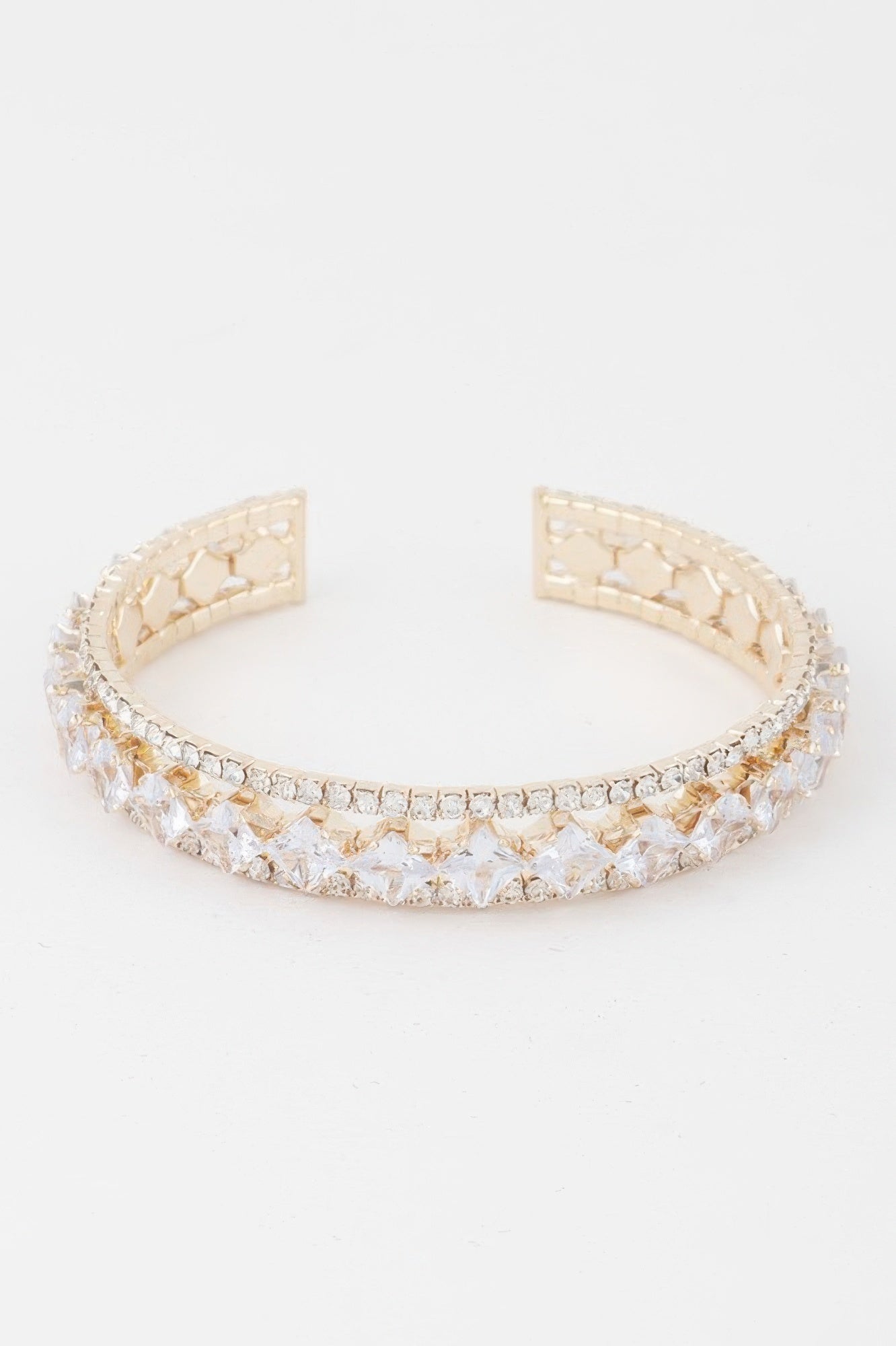 Classic Cubic Rhinestone Cuff Bracelet product image