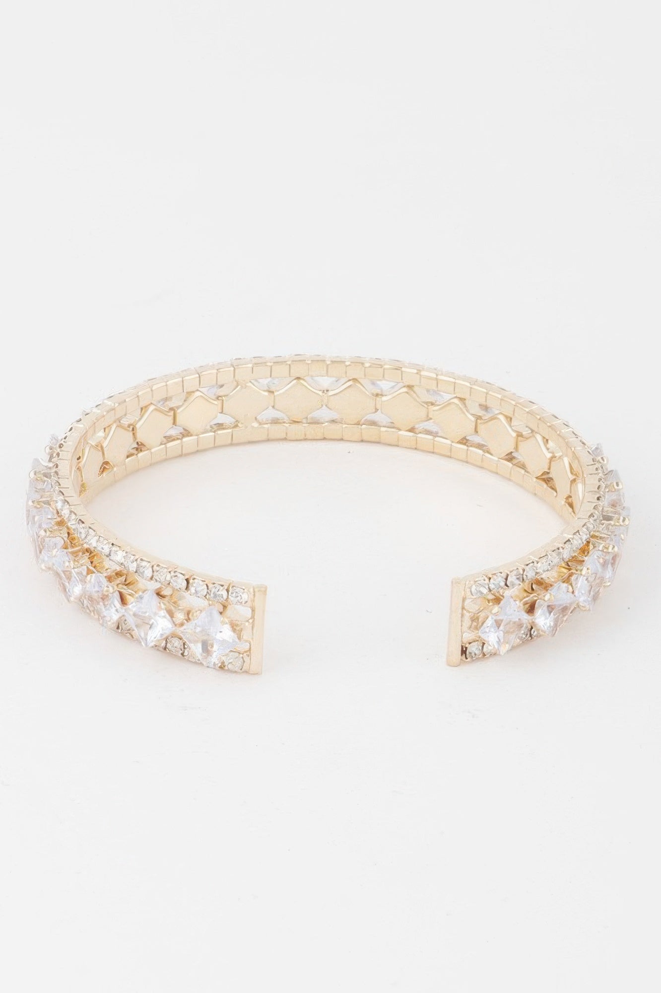 Classic Cubic Rhinestone Cuff Bracelet product image