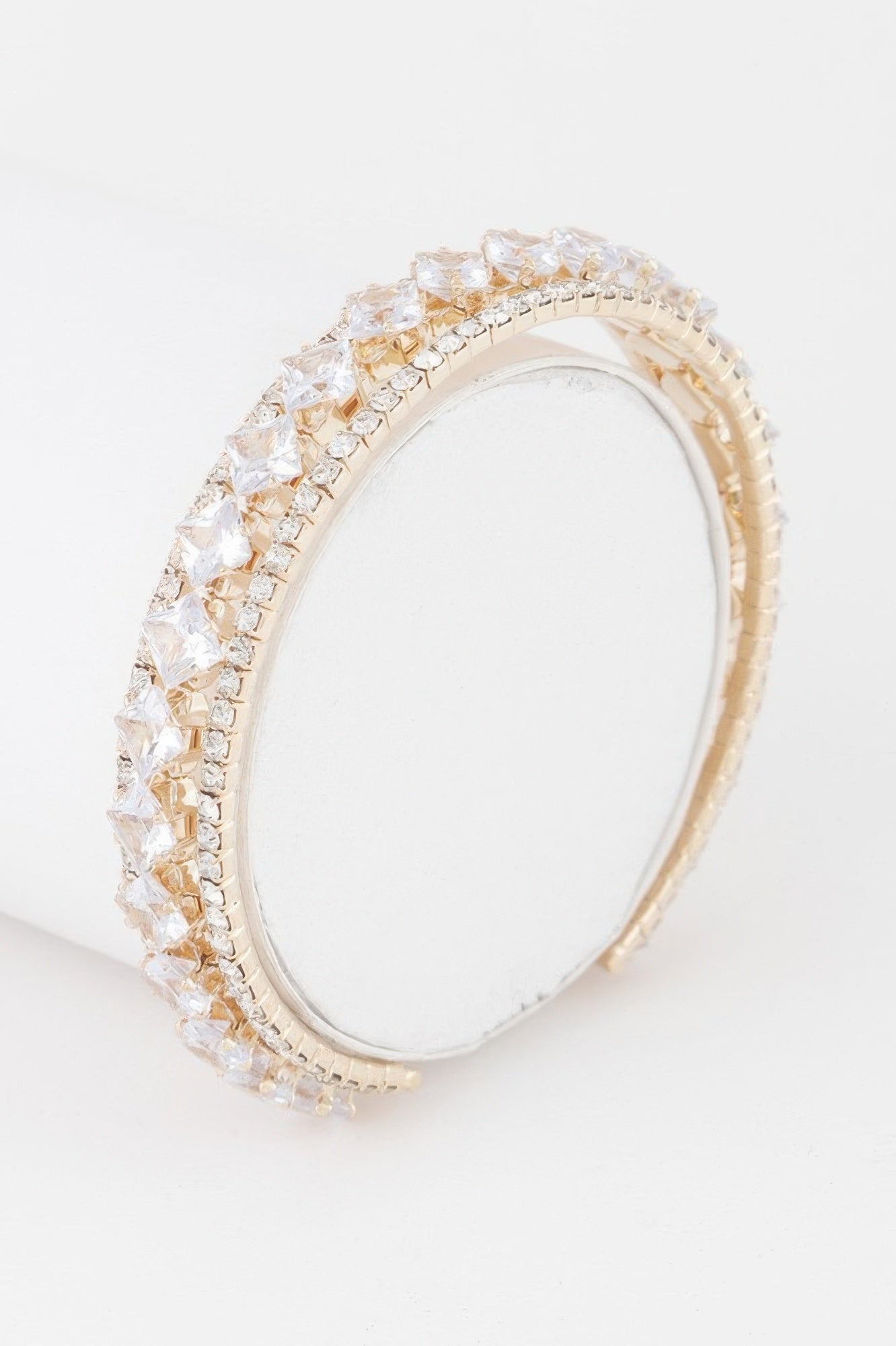 Classic Cubic Rhinestone Cuff Bracelet product image