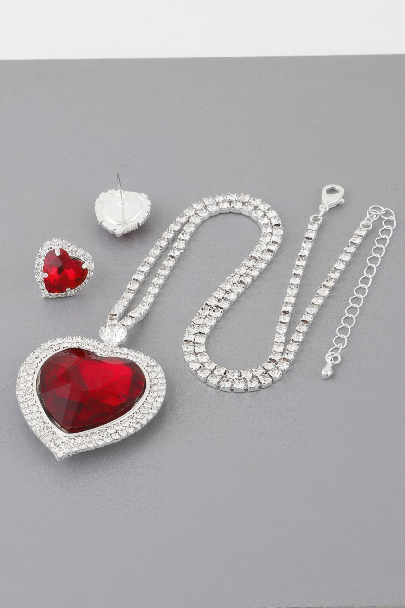 Jeweled Crystal Heart Necklace product image