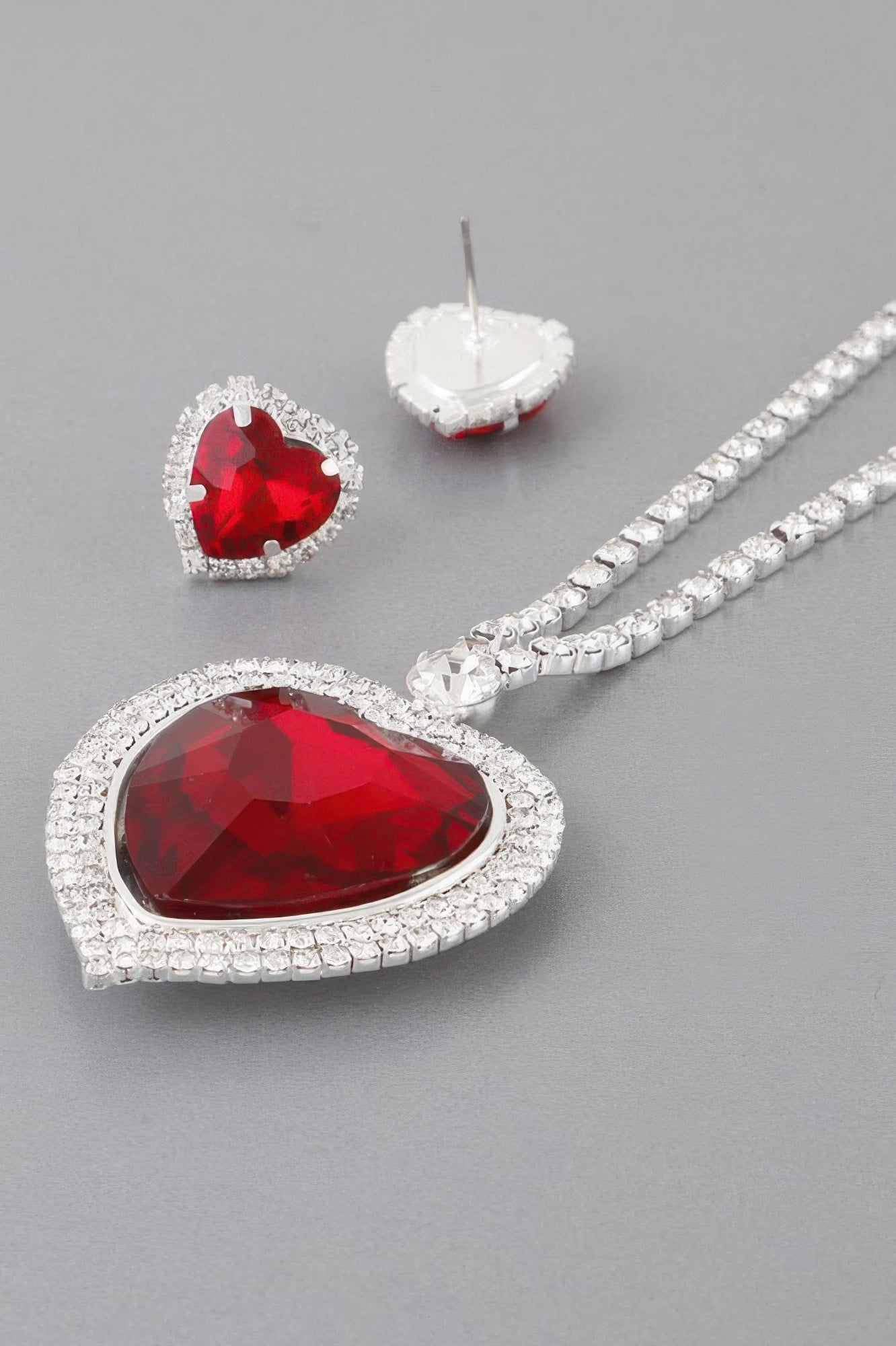 Jeweled Crystal Heart Necklace product image