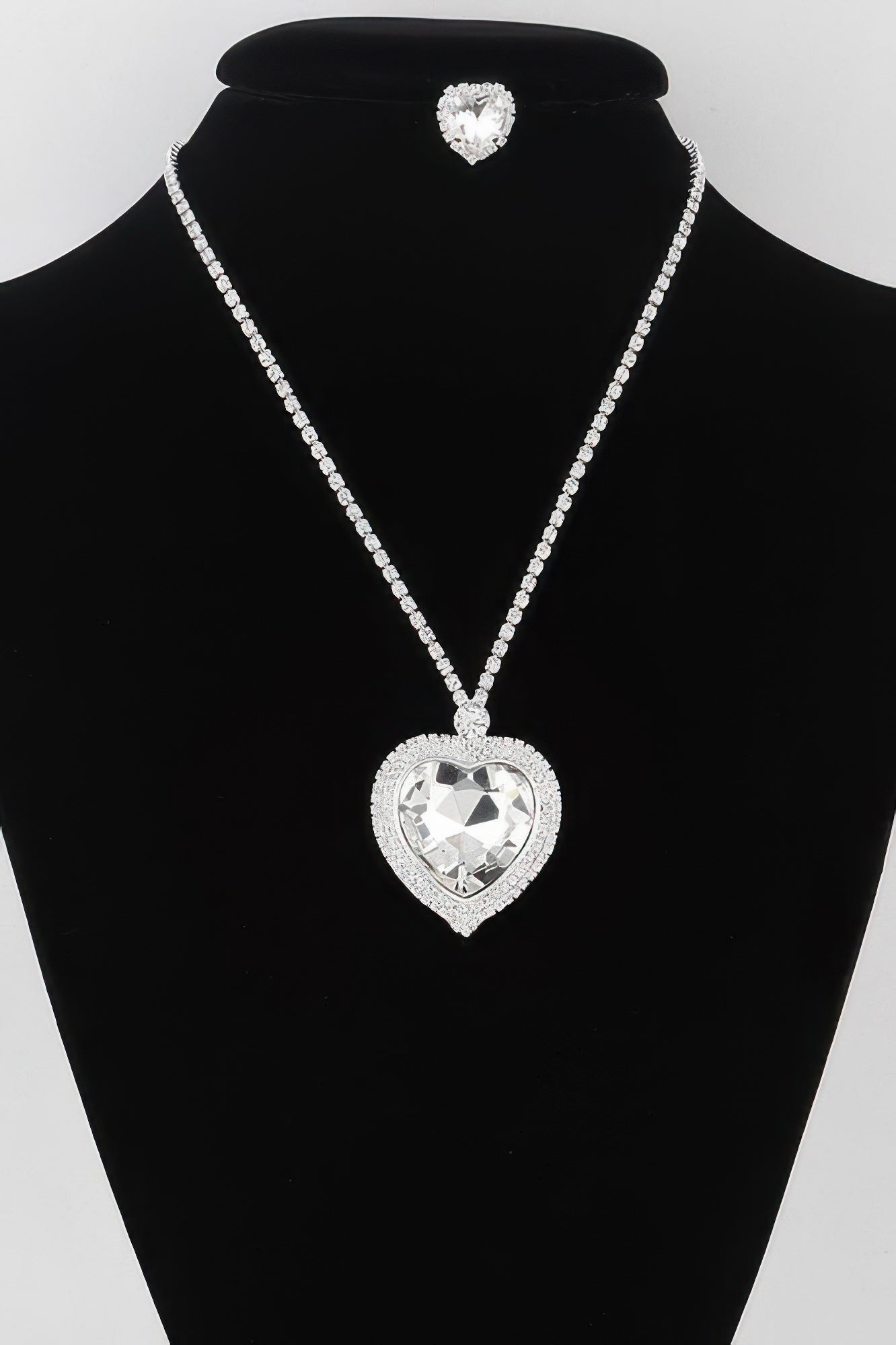 Jeweled Crystal Heart Necklace product image
