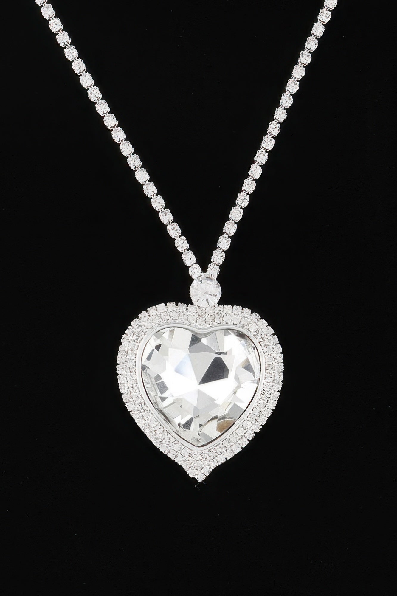 Jeweled Crystal Heart Necklace product image