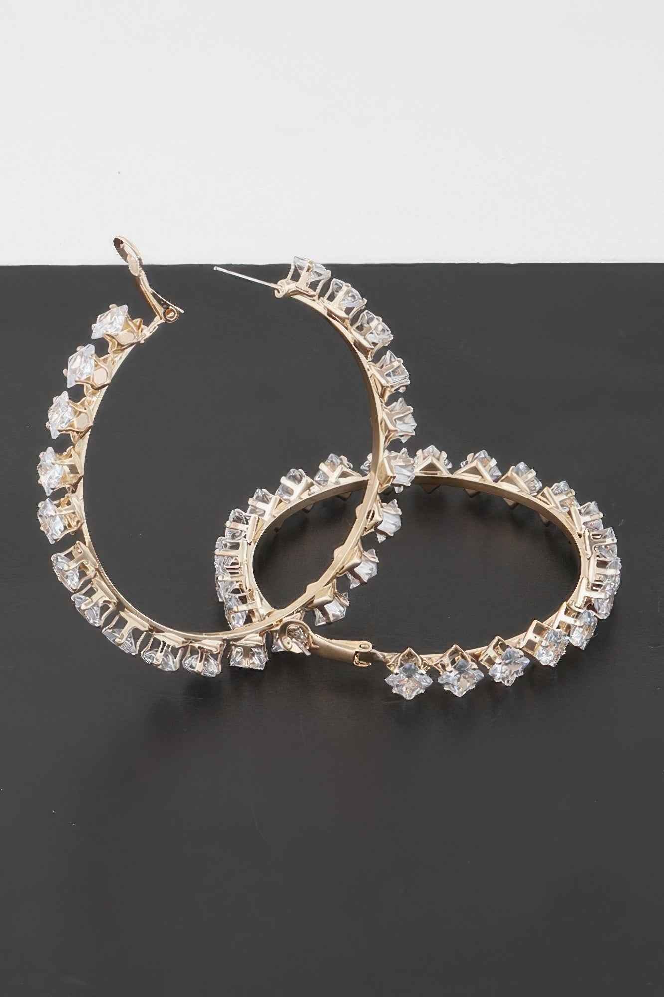 Crystal Star Hoop Earrings Crystal Star Hoop Earrings